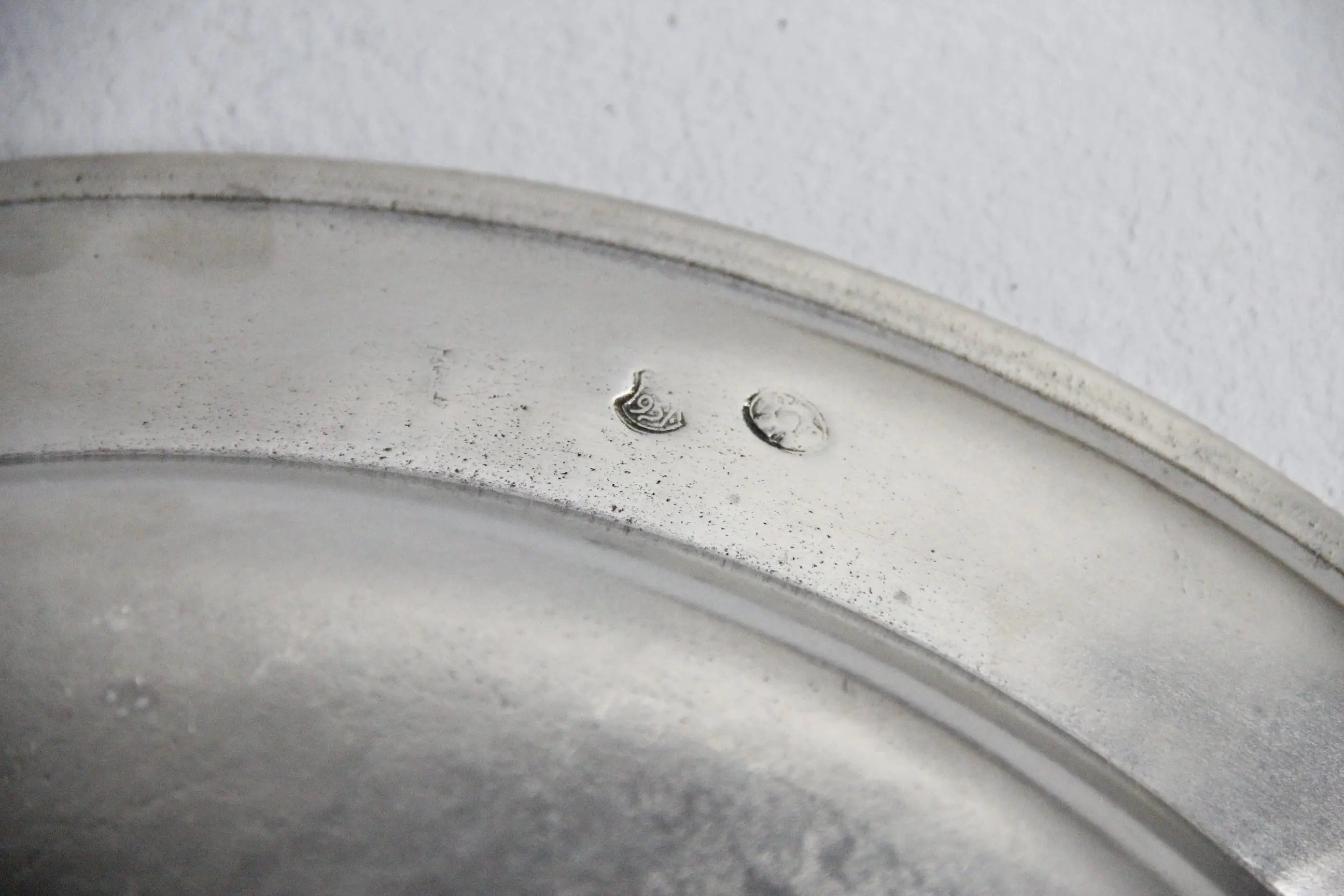 Pewter Platter | Italian Deep Round Serving Tray HandCrafted  Debra Hall Lifestyle