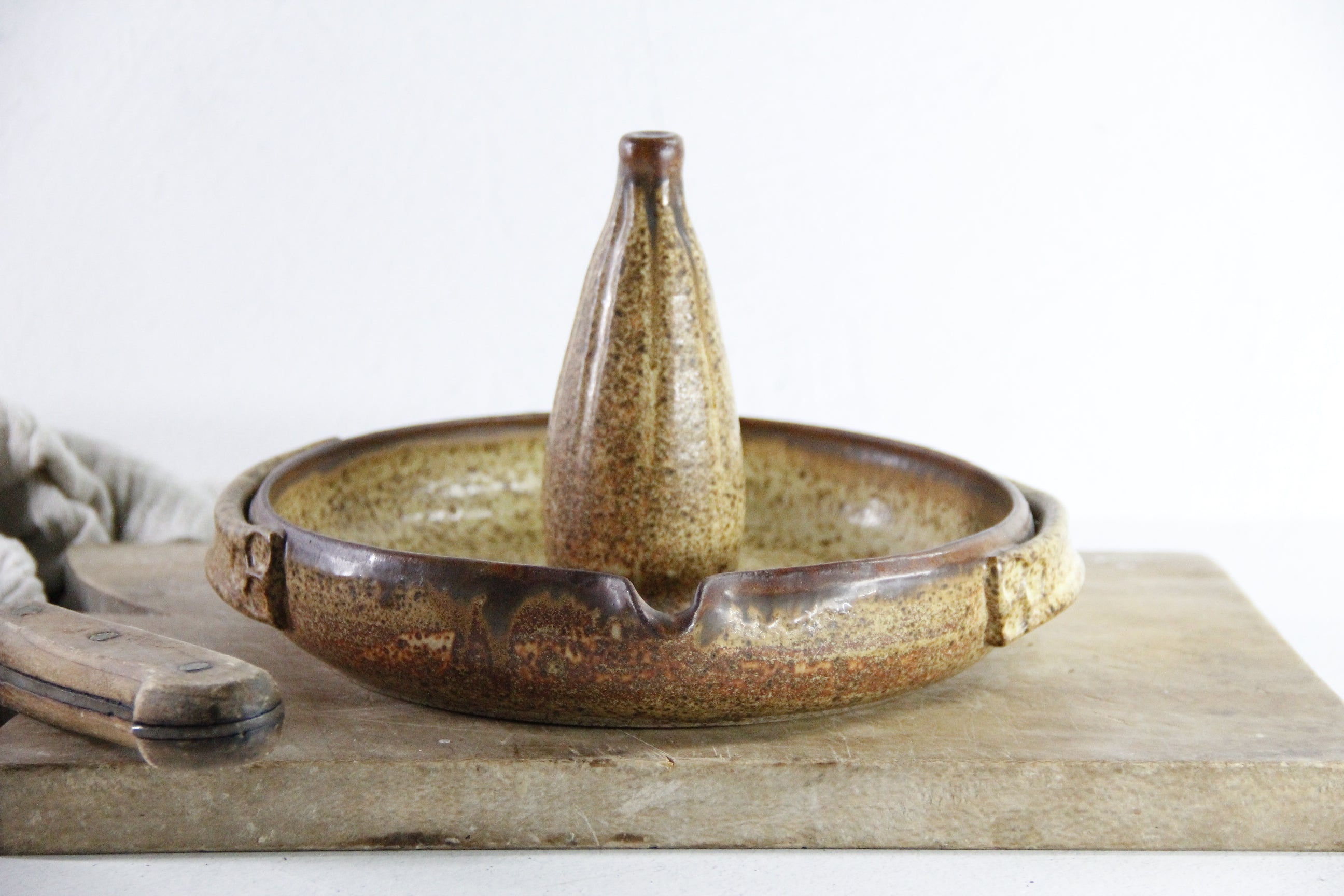 Pottery Chicken Roaster | Vintage Verticle Poultry Baker  Debra Hall Lifestyle