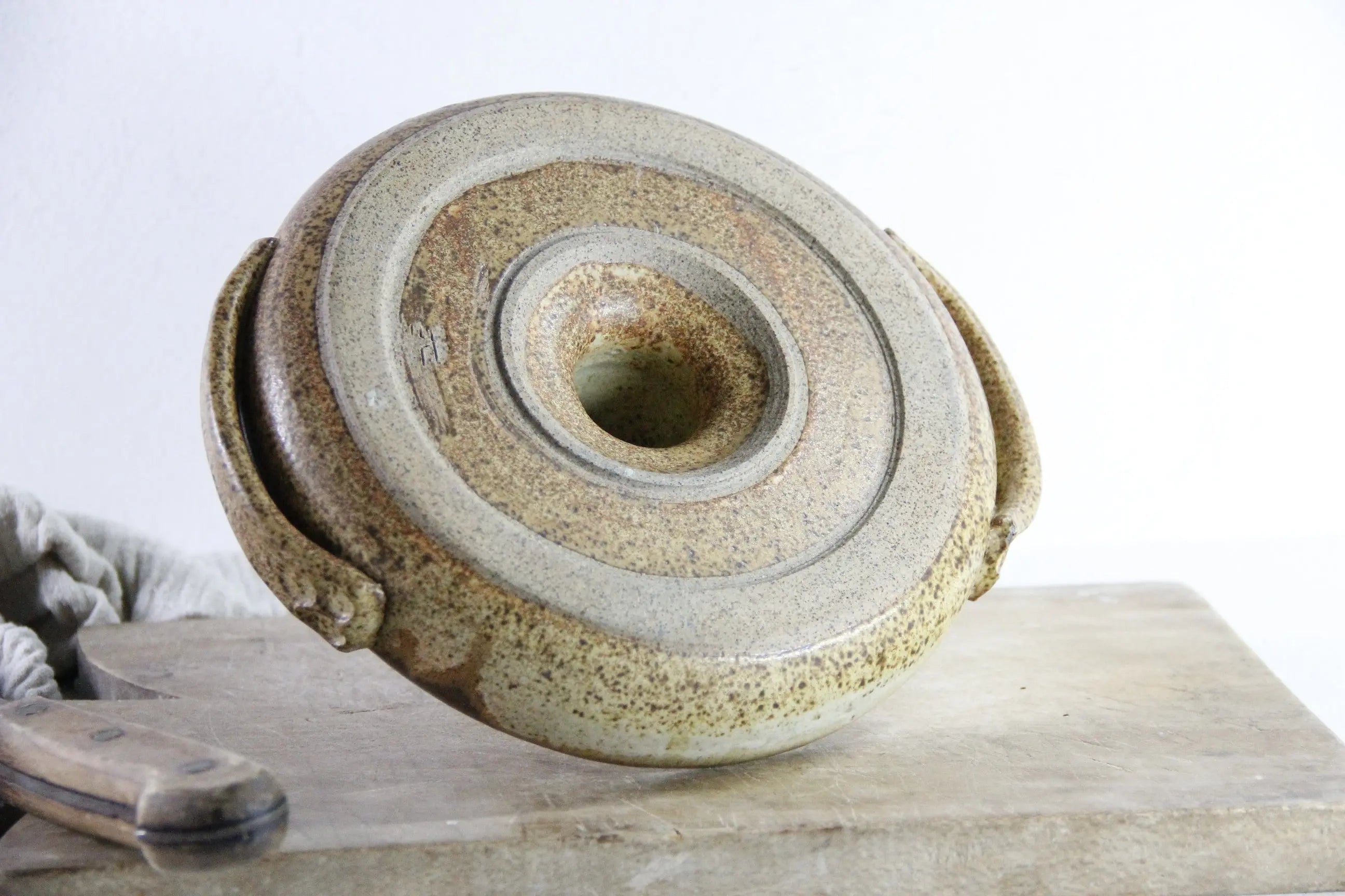 Pottery Chicken Roaster | Vintage Verticle Poultry Baker  Debra Hall Lifestyle