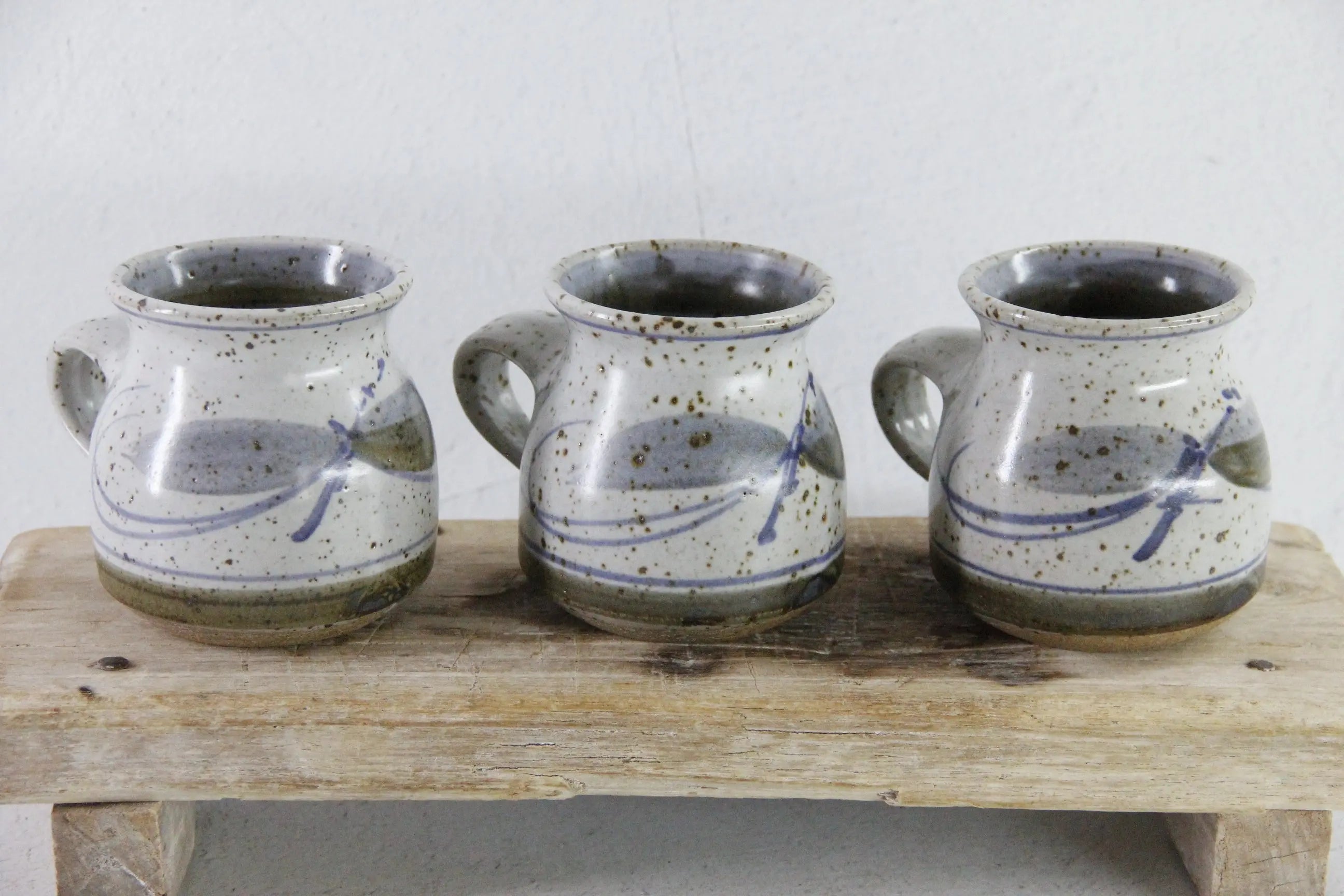 Vintage Pottery Mugs Andrew Hague Askrigg Studio Mug 3 Pc.