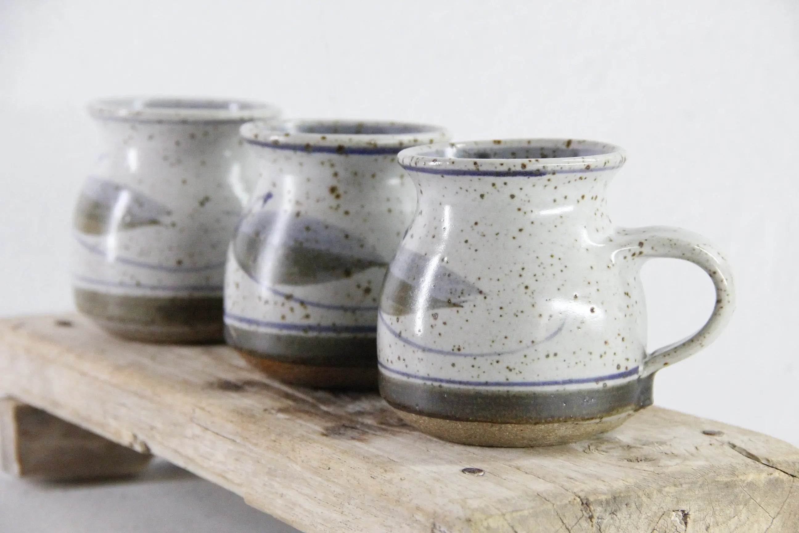 Vintage Pottery Mugs Andrew Hague Askrigg Studio Mug 3 Pc.