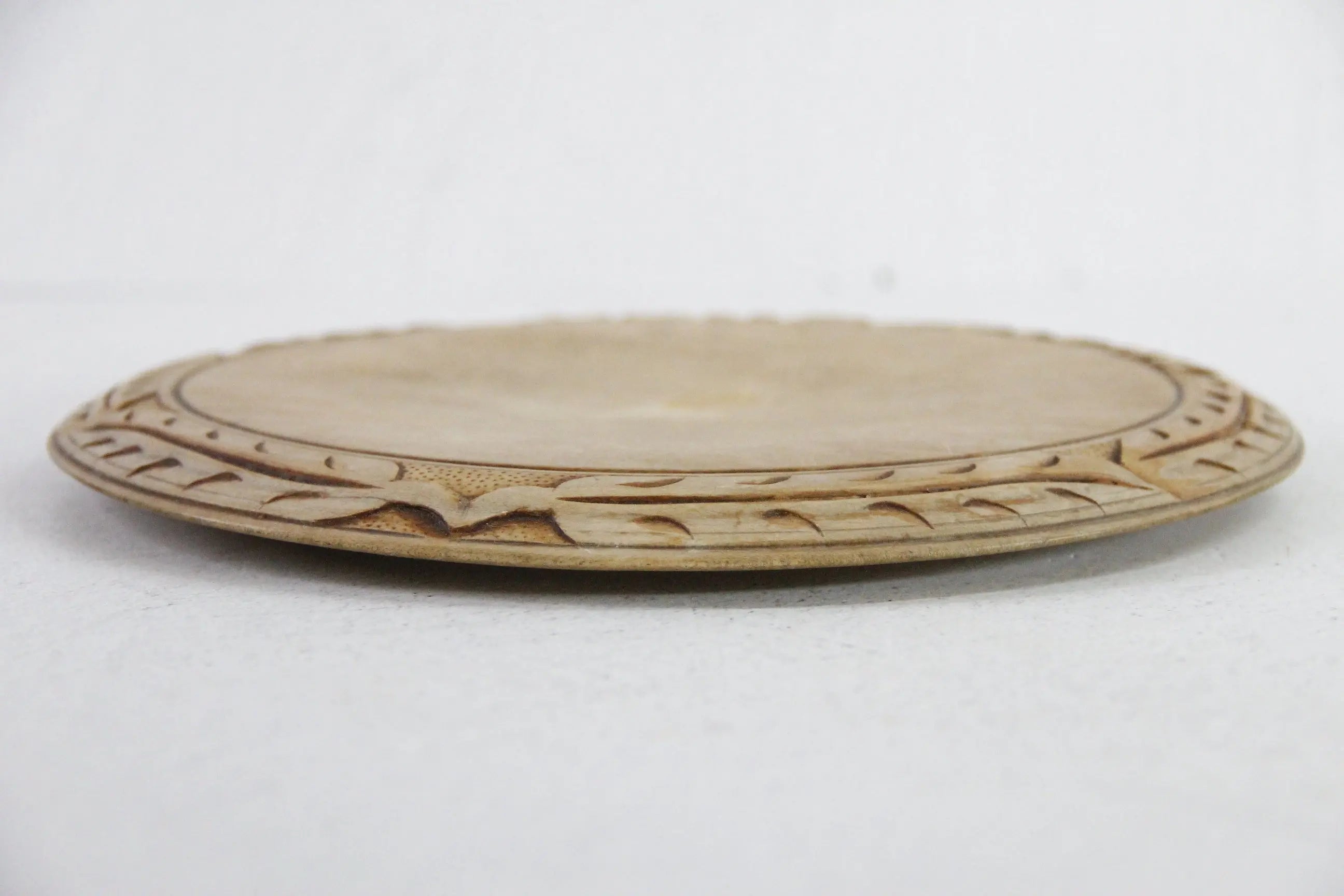 Primitive Bread Board England | Round Hand Carved Antique  Debra Hall Lifestyle