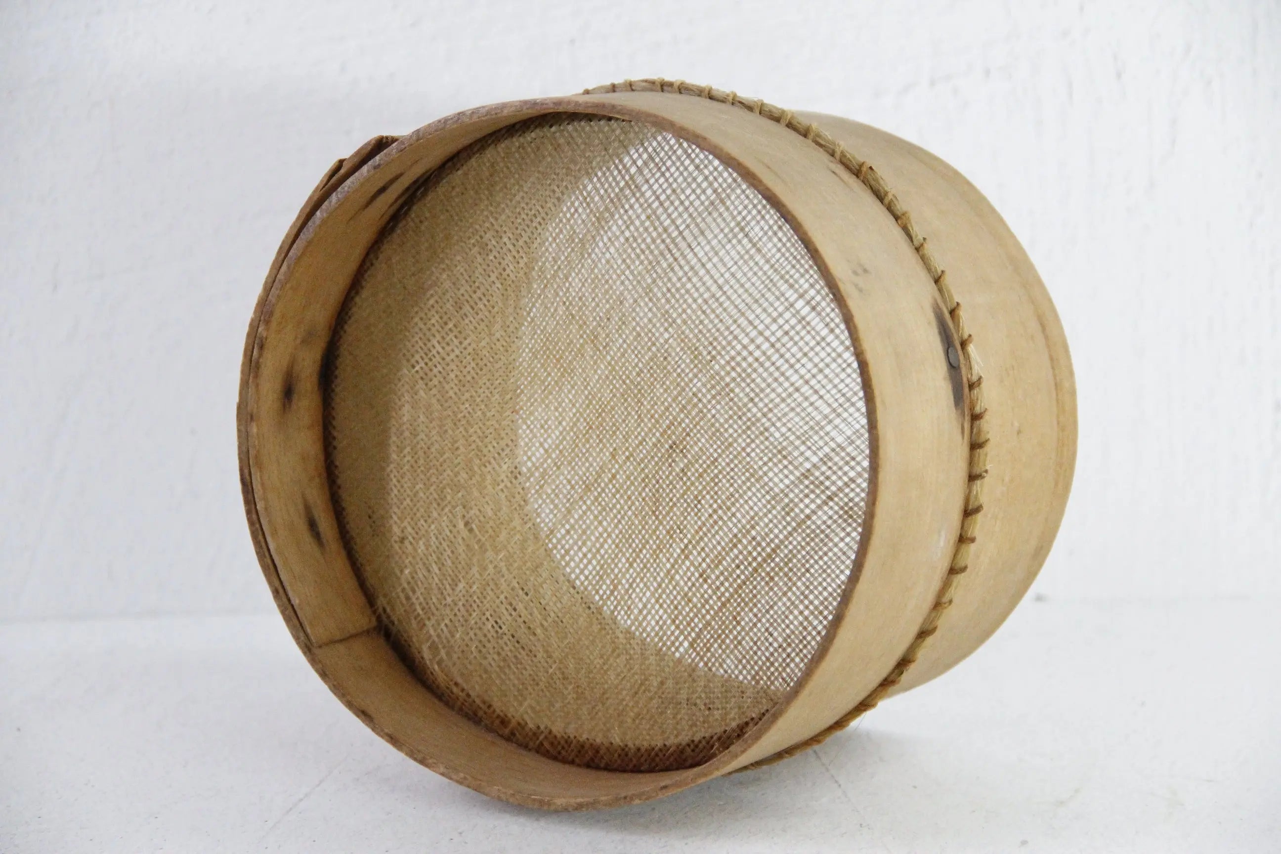 Primitive Grain Sifter | Antique Flour Sieve Wall Decor  Debra Hall Lifestyle