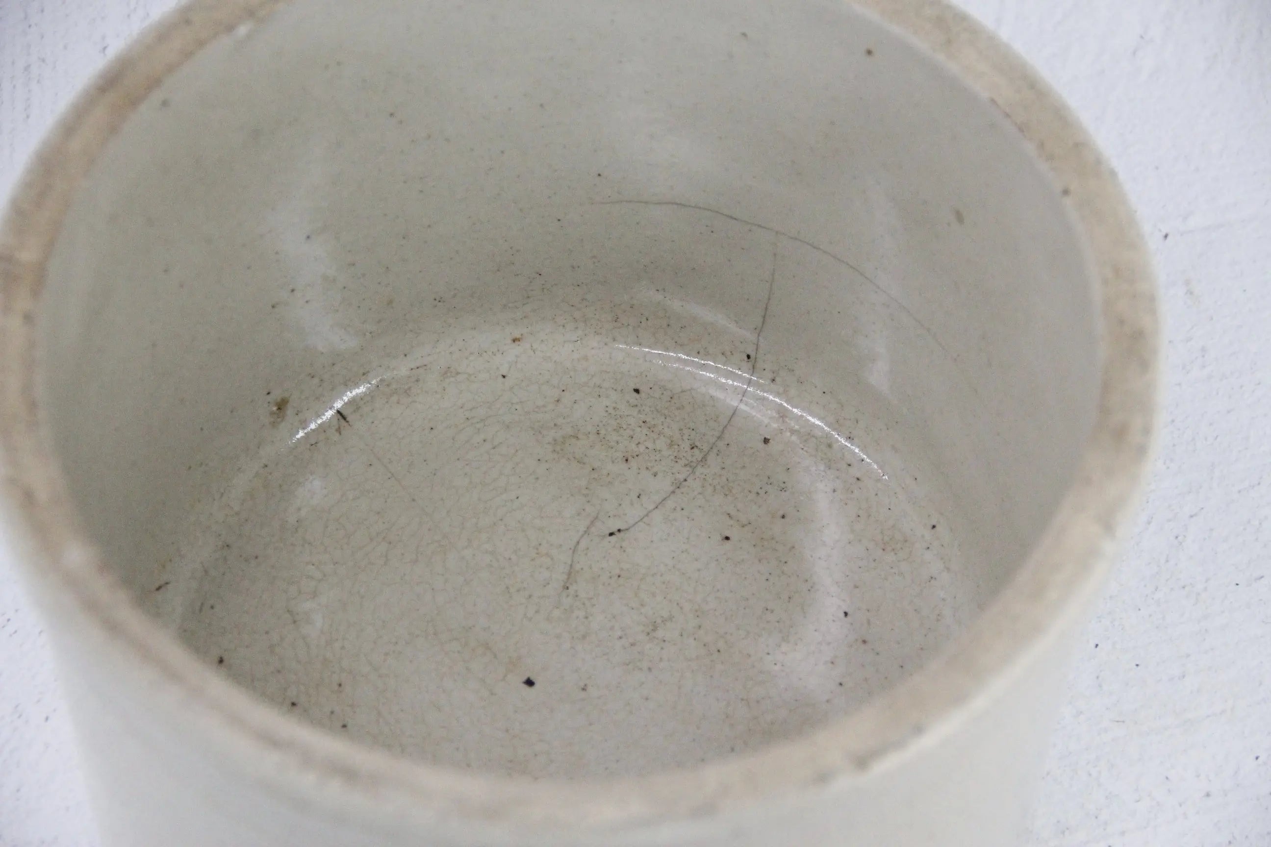 Primitive Stoneware Crock | 19th C. 10 Lb Butter-Large  Debra Hall Lifestyle