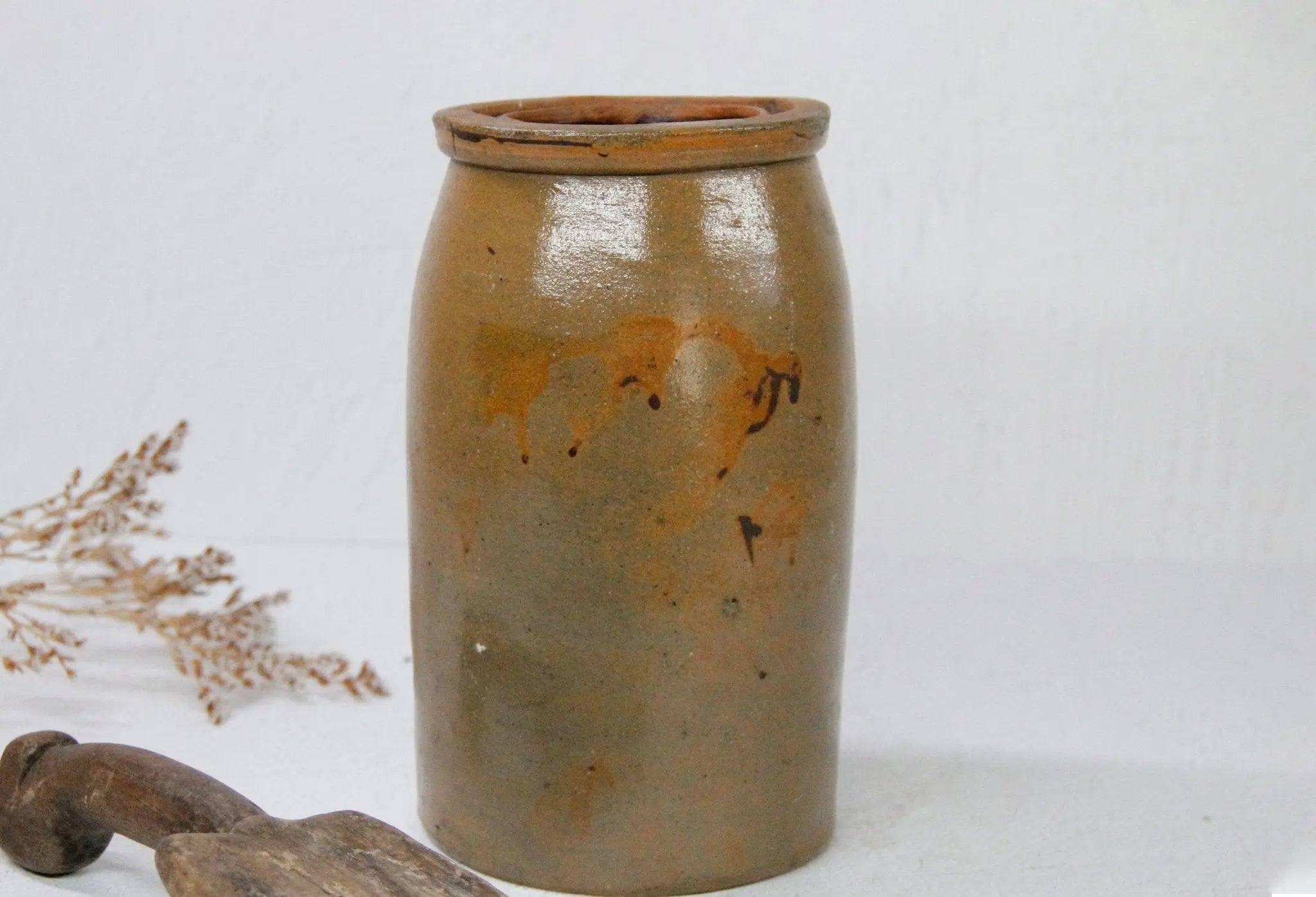 Antique 1 Gallon Salt Glazed Stoneware Crock cheapest Jug