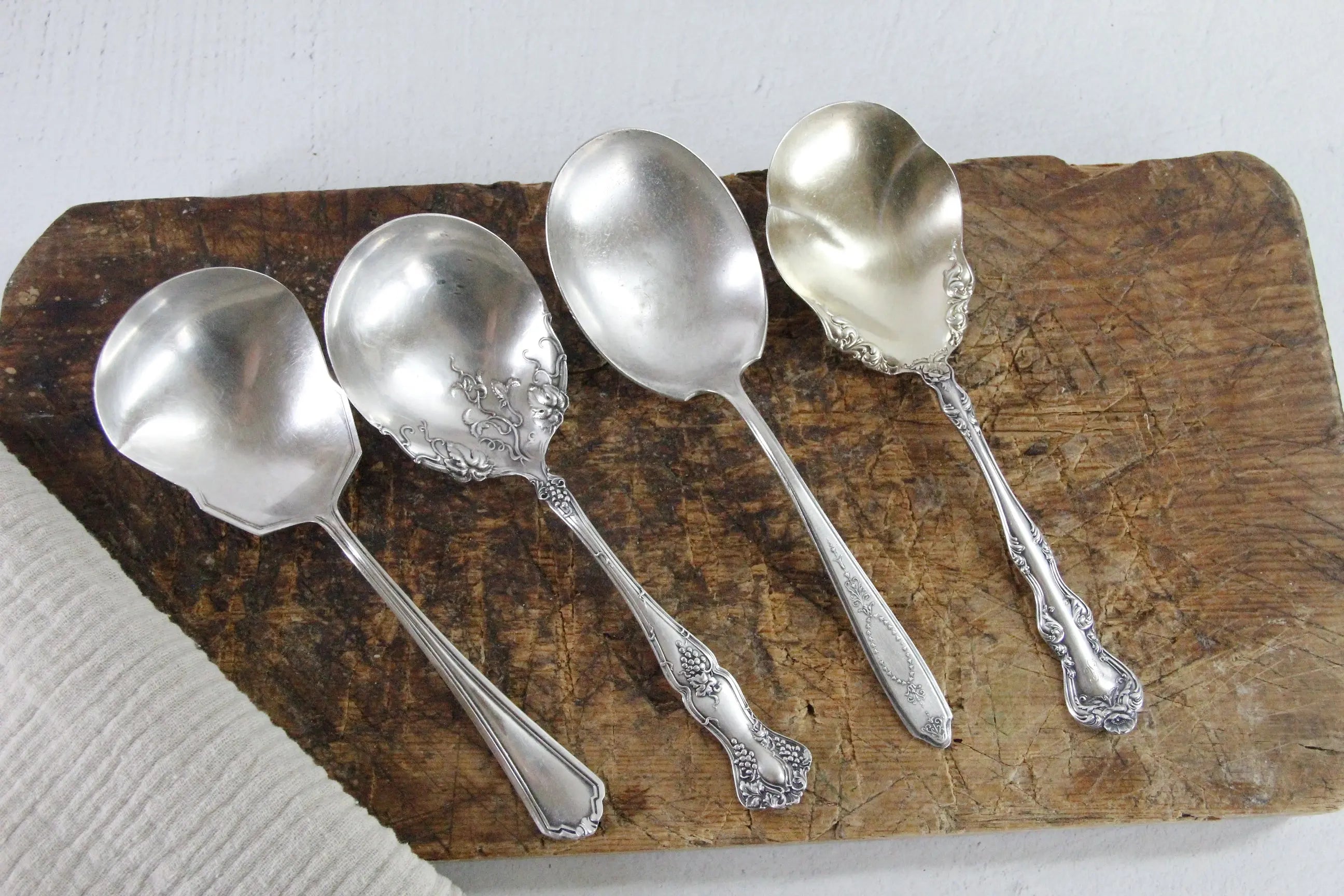 Antique Silver Serving Spoon Assorted Large Berry/Casserole