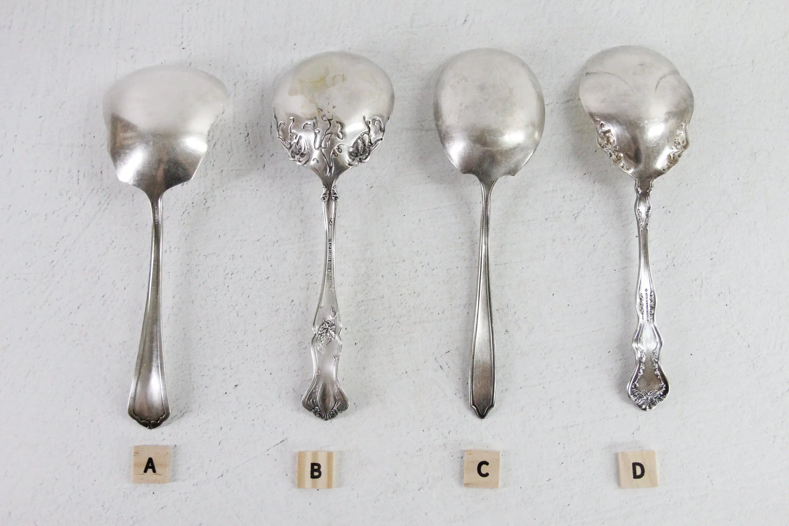 Antique Silver Serving Spoon Assorted Large Berry/Casserole