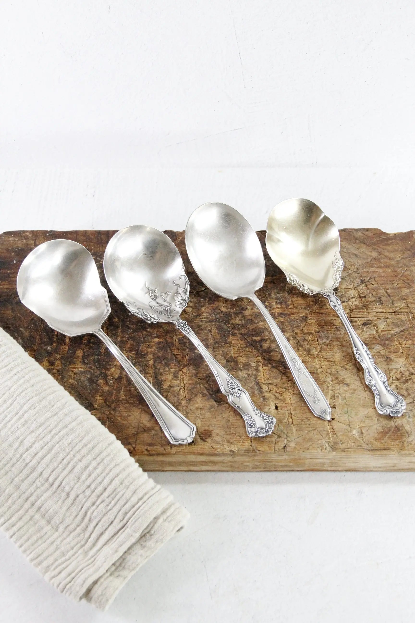 Antique Silver Serving Spoon Assorted Large Berry/Casserole