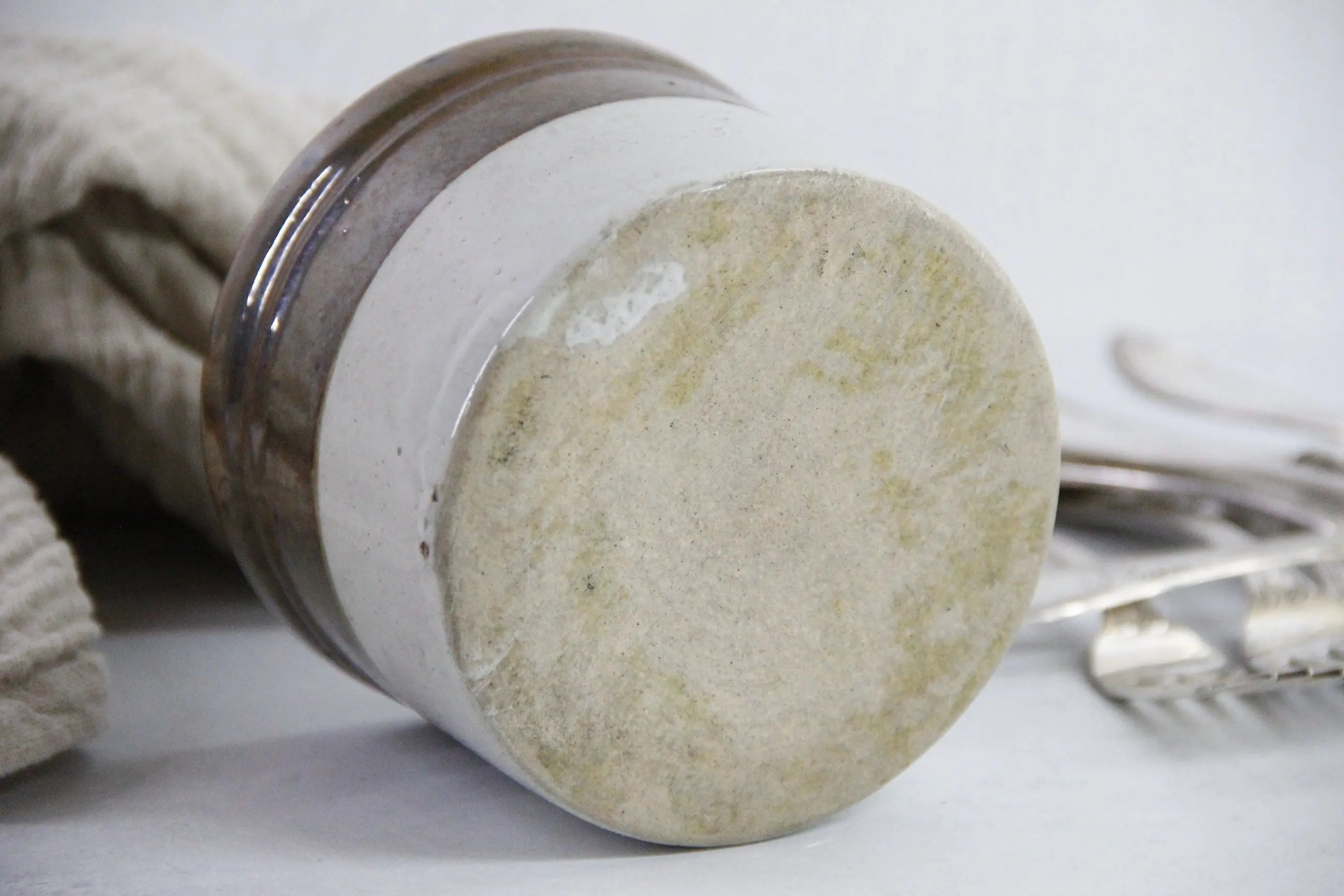 Small Stoneware Crock Antique | Antique Two Tone-Dipped  Debra Hall Lifestyle