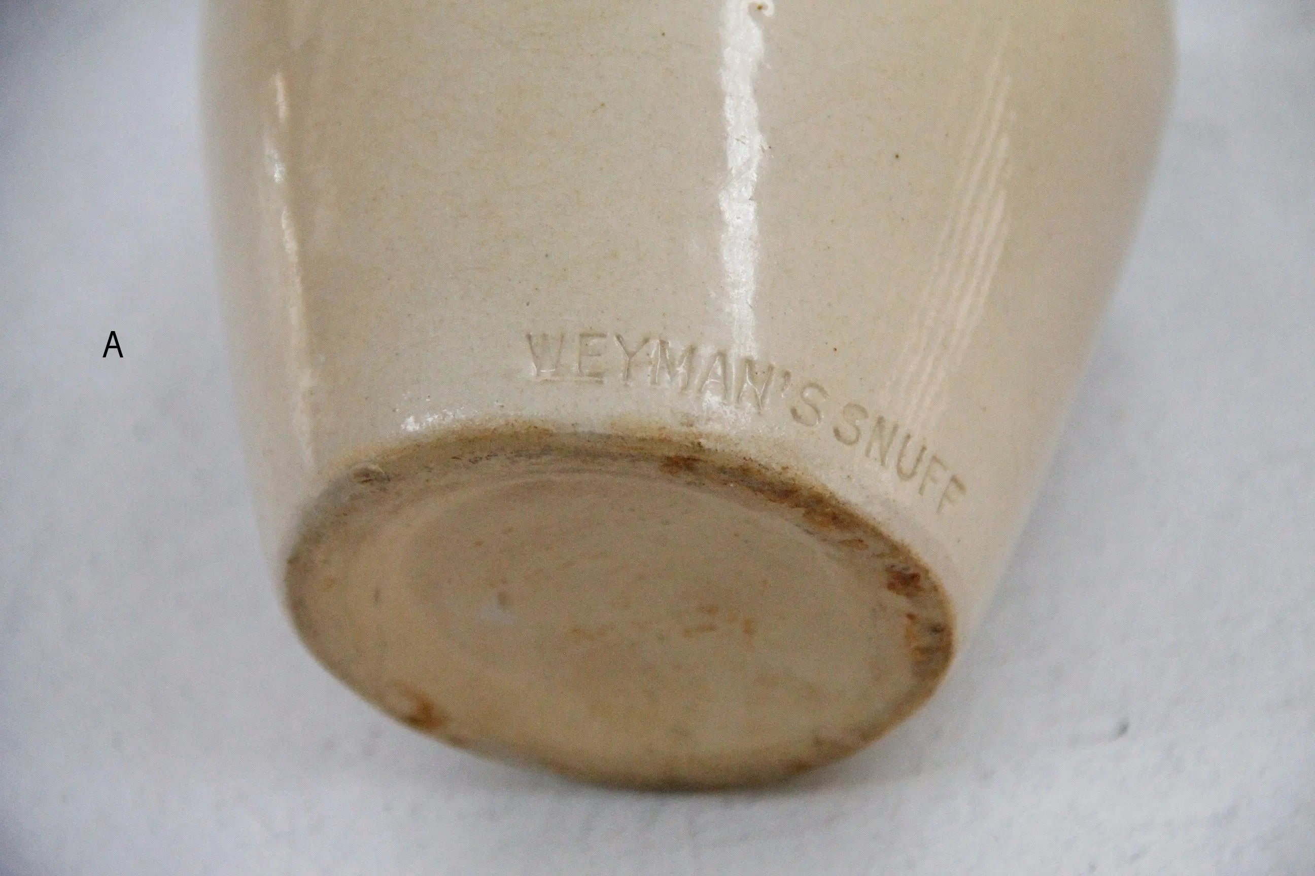 Snuff Jar | Antique Stoneware Copenhagen Weyman's  Debra Hall Lifestyle