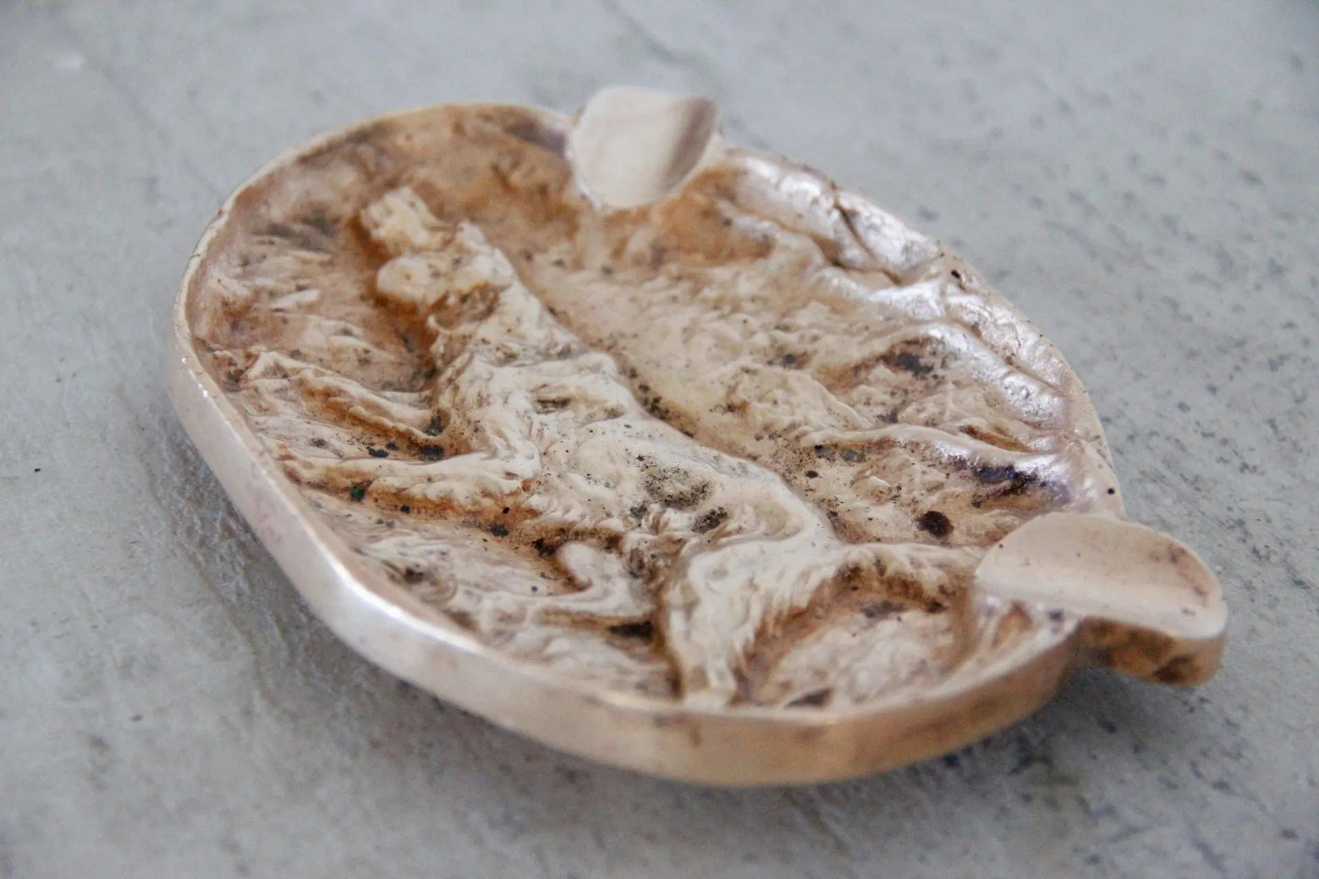 Solid Brass Ashtray | Hunting Dog  Debra Hall Lifestyle