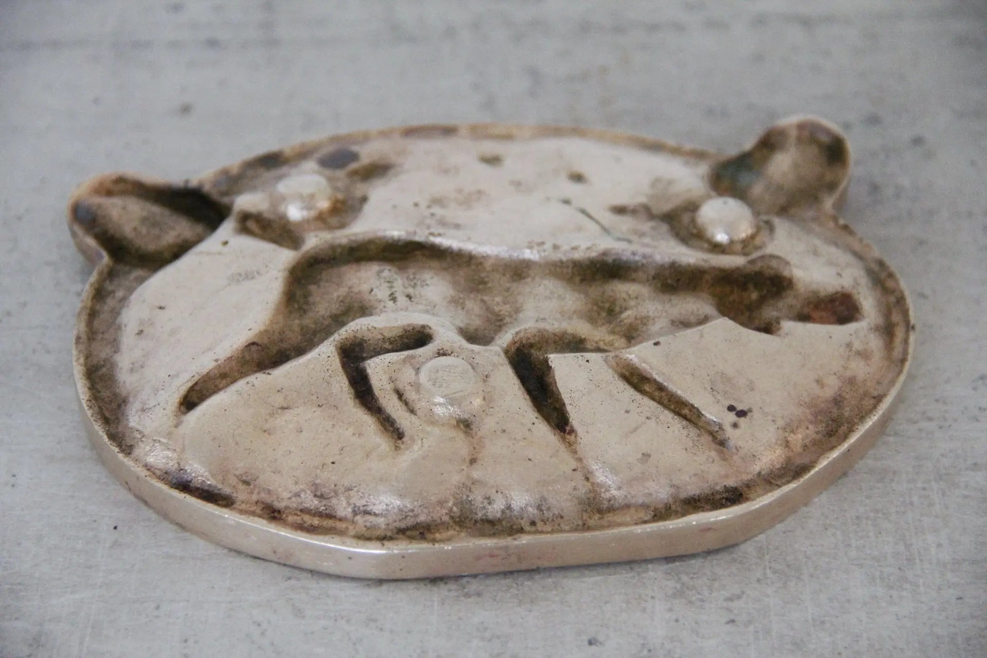 Solid Brass Ashtray | Hunting Dog  Debra Hall Lifestyle