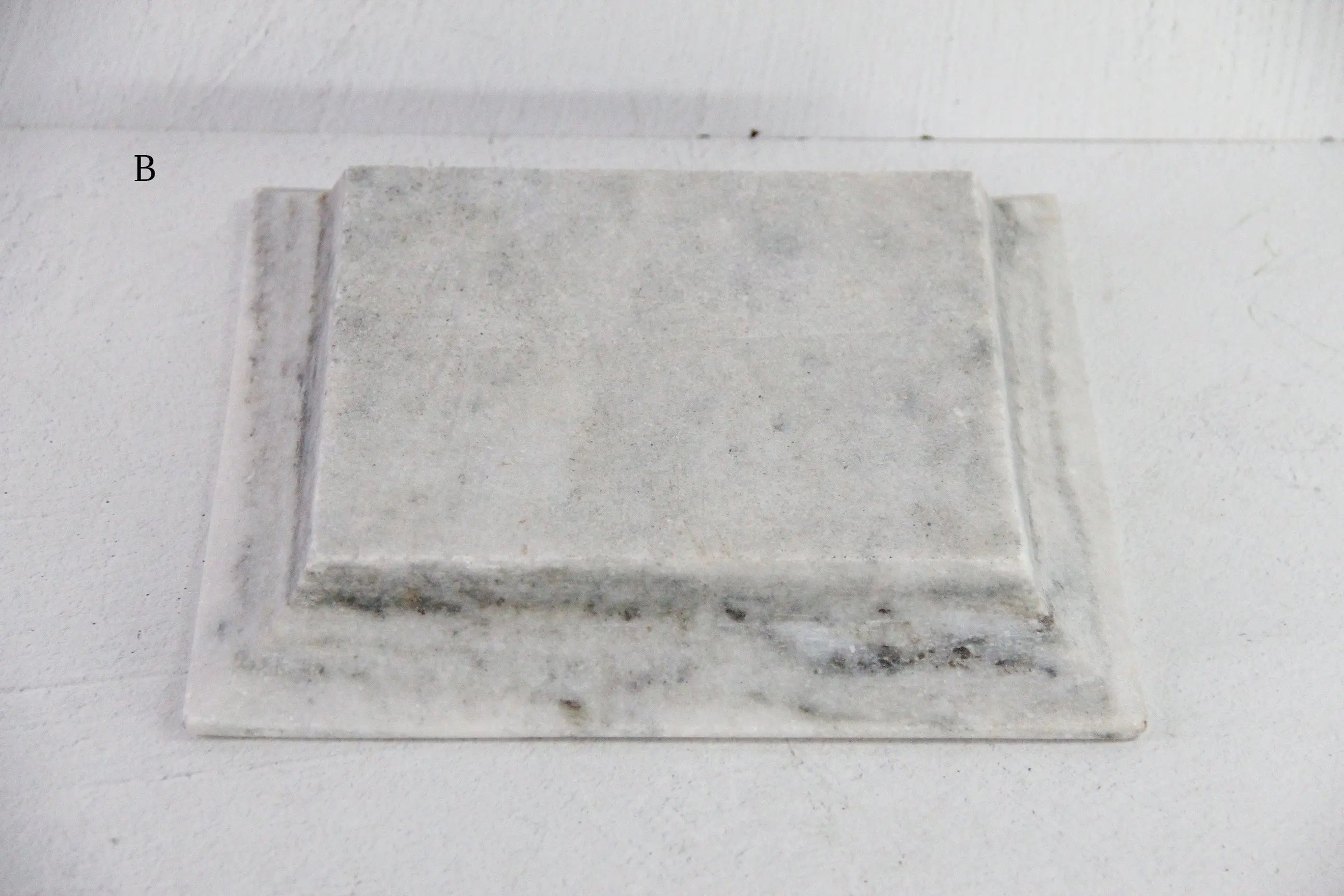 Square Marble Tray | Carved Honed Light Stone Assorted  Debra Hall Lifestyle