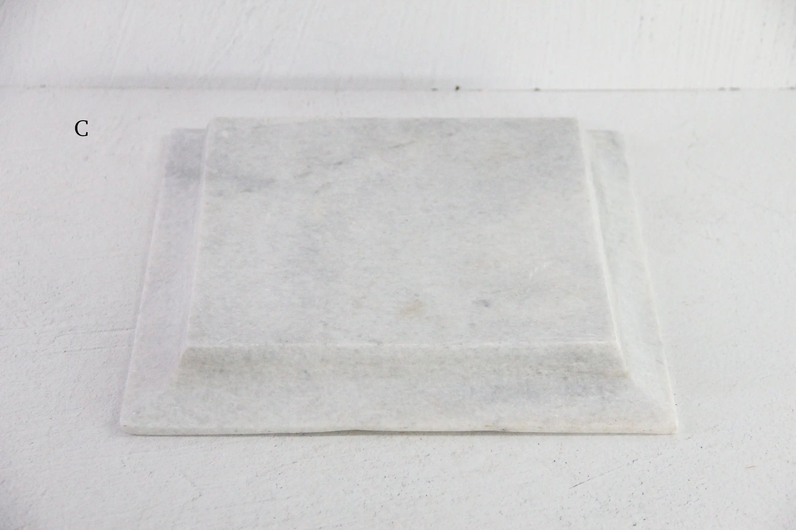 Square Marble Tray | Carved Honed Light Stone Assorted  Debra Hall Lifestyle