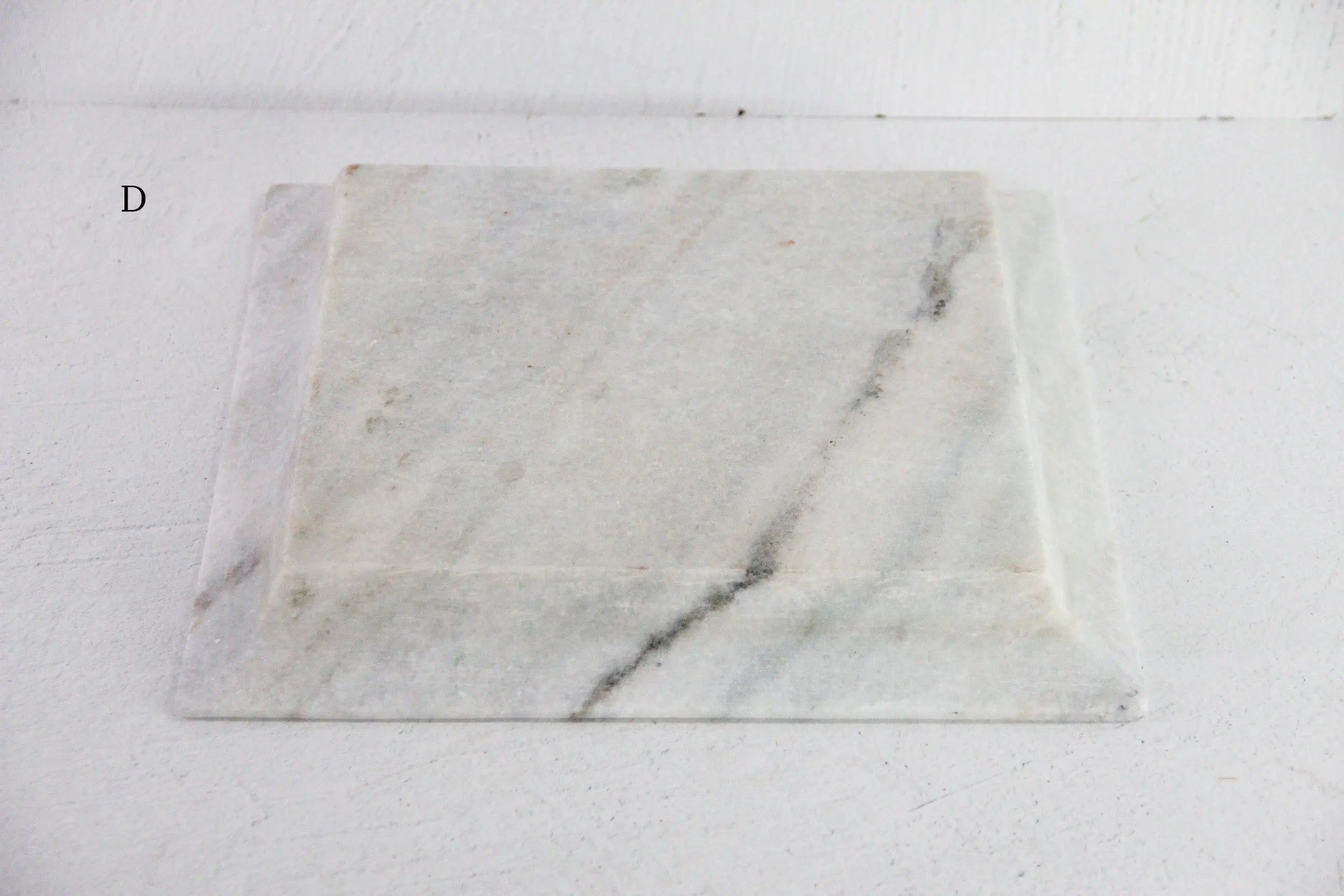 Square Marble Tray | Carved Honed Light Stone Assorted  Debra Hall Lifestyle