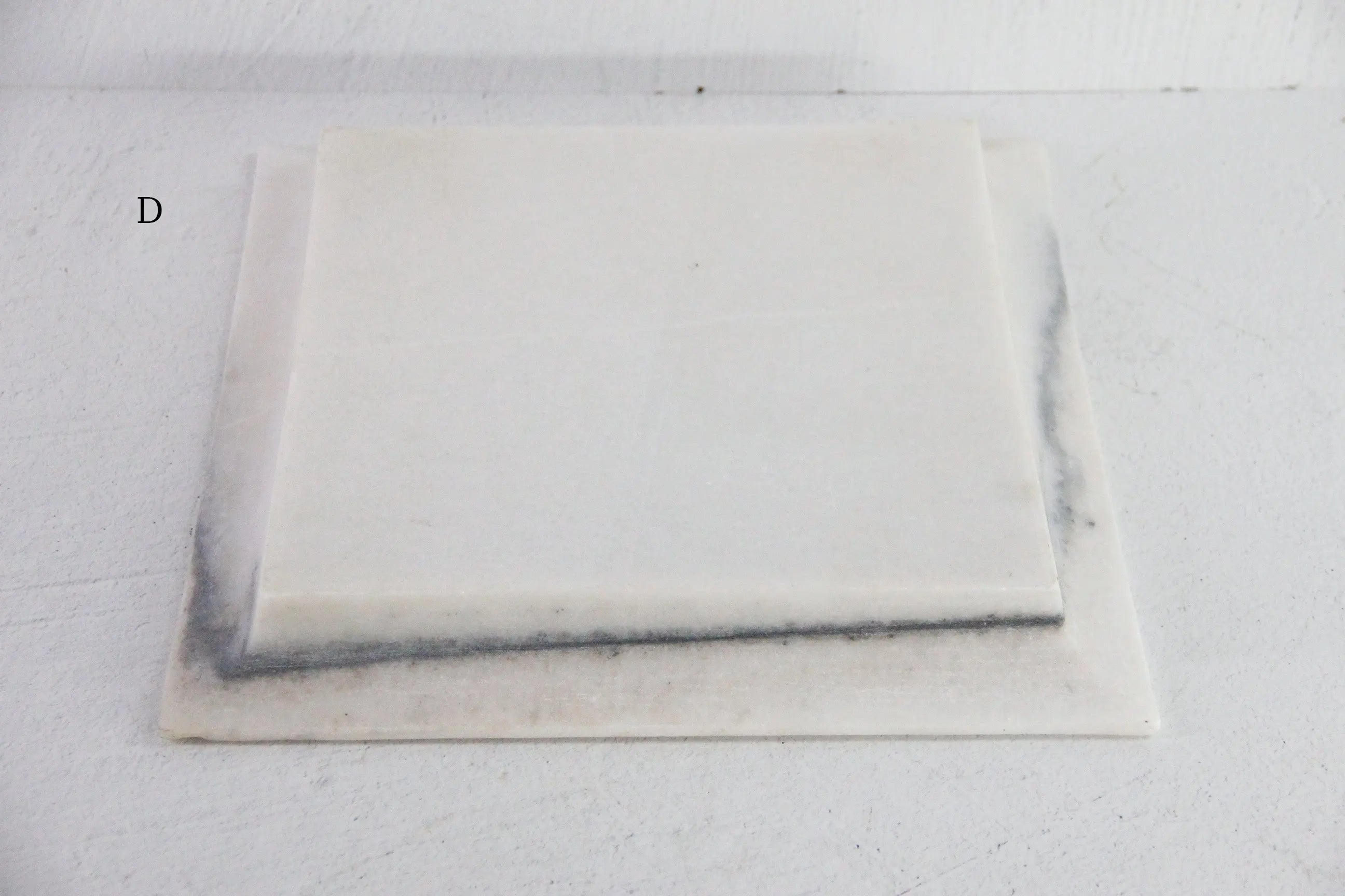 Square White Marble Tray | Carved Honed Stone Assorted  Debra Hall Lifestyle