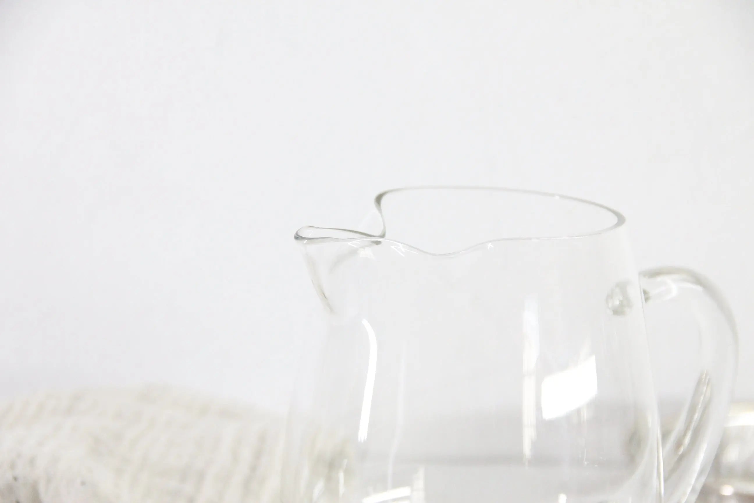Sterling Pitcher | Footed Hand Blown Glass Cocktail Server  Debra Hall Lifestyle