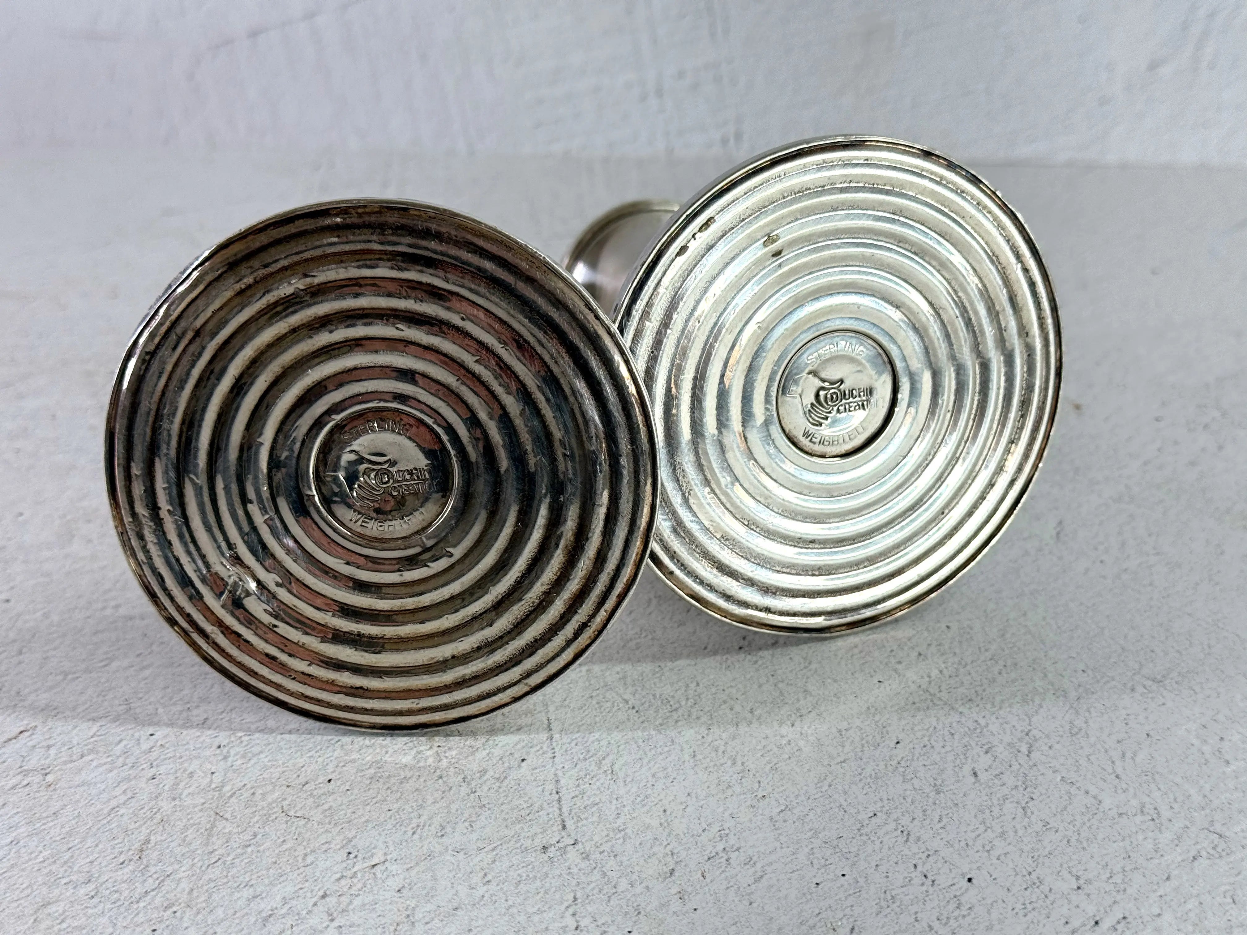 Sterling Silver Candle Holders Pair | Midcentury Duchin Weighted  Debra Hall Lifestyle