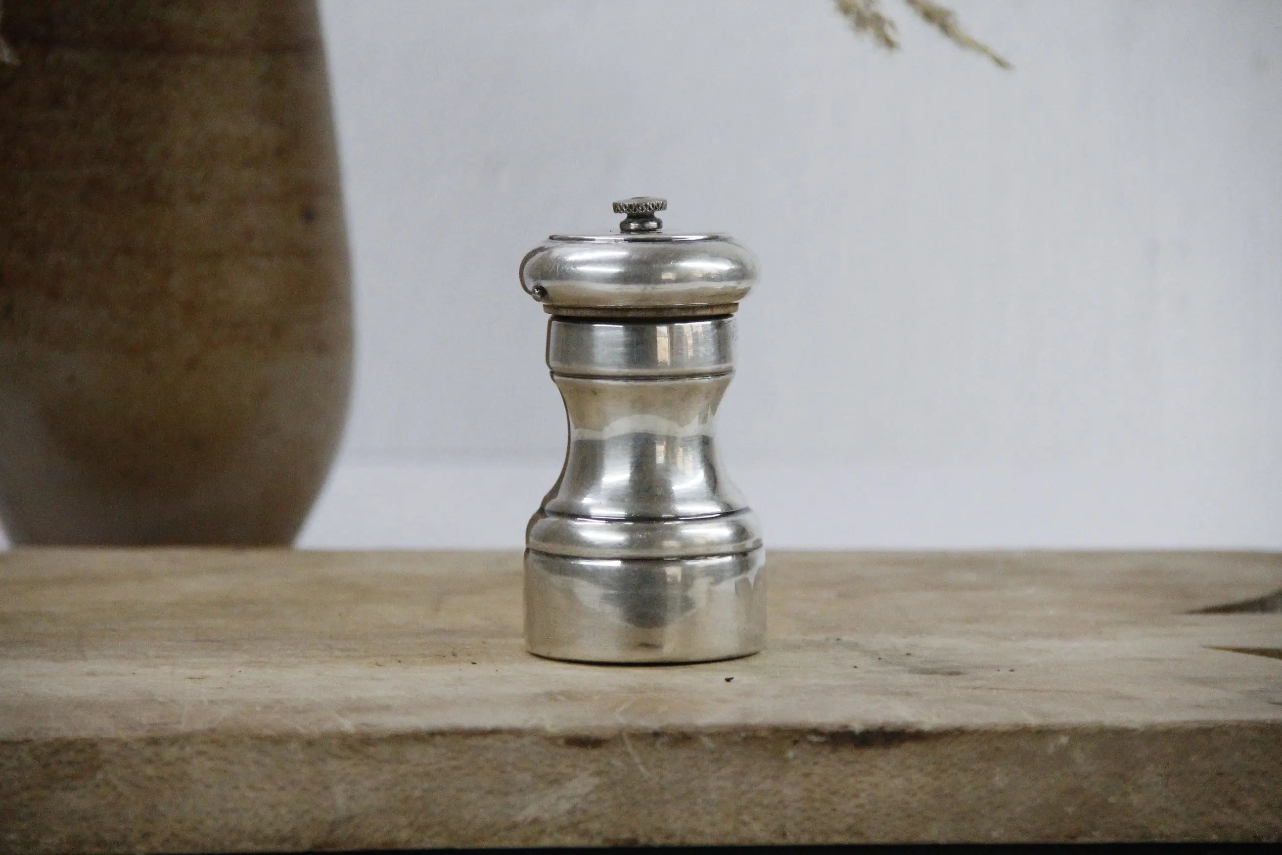 Sterling Silver Pepper Mill Antique Italy | Stamped  Debra Hall Lifestyle