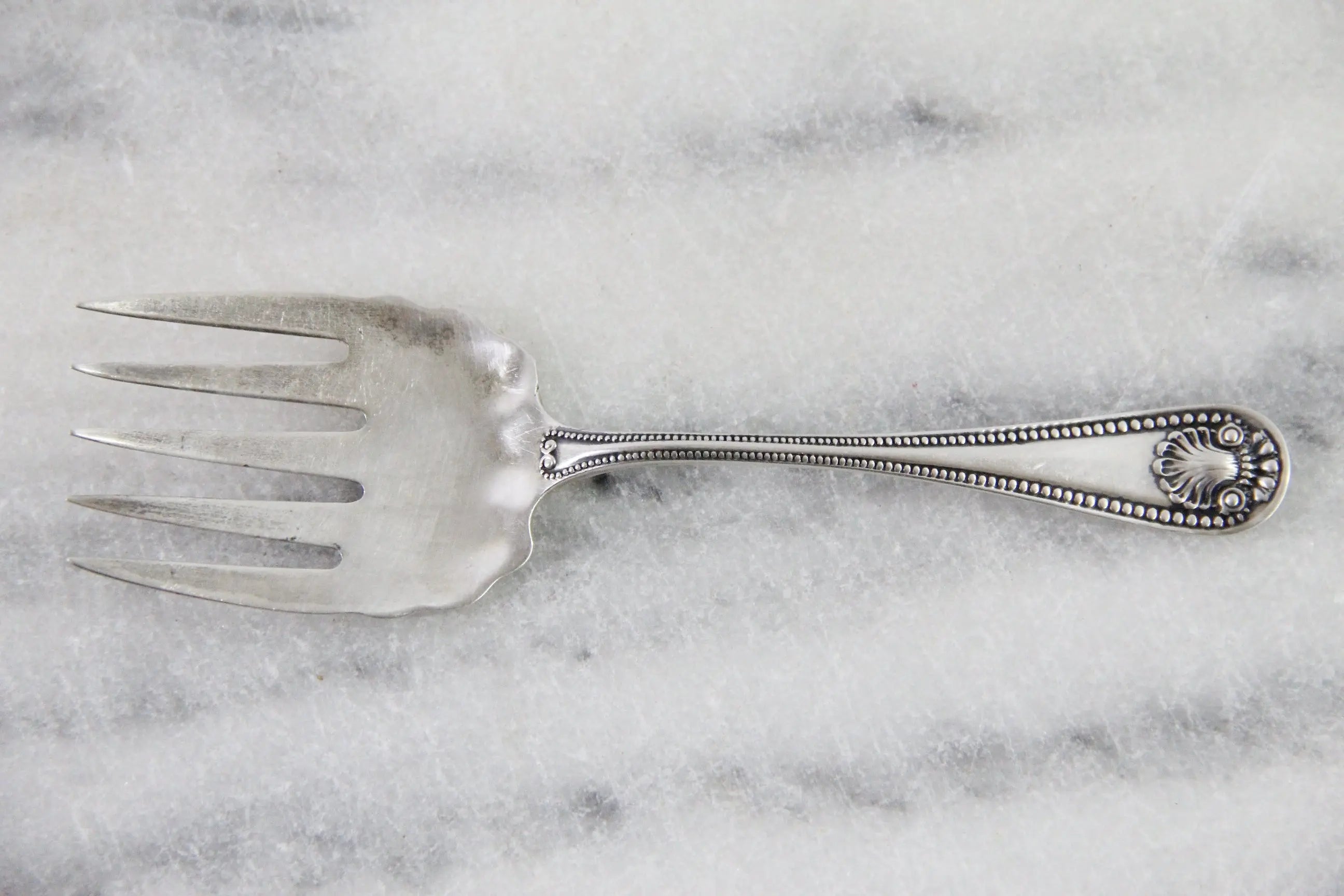 Sterling Silver Sardine Fork Antique | Bead by Whiting 1880