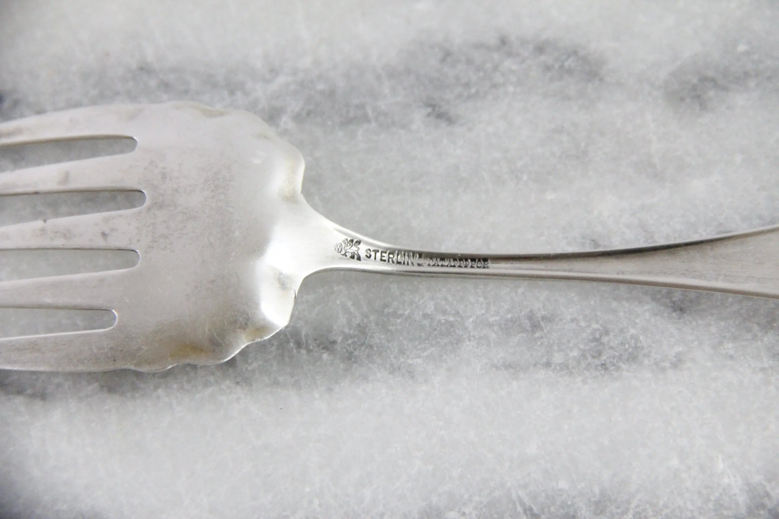 Sterling Silver Sardine Fork Antique | Bead by Whiting 1880