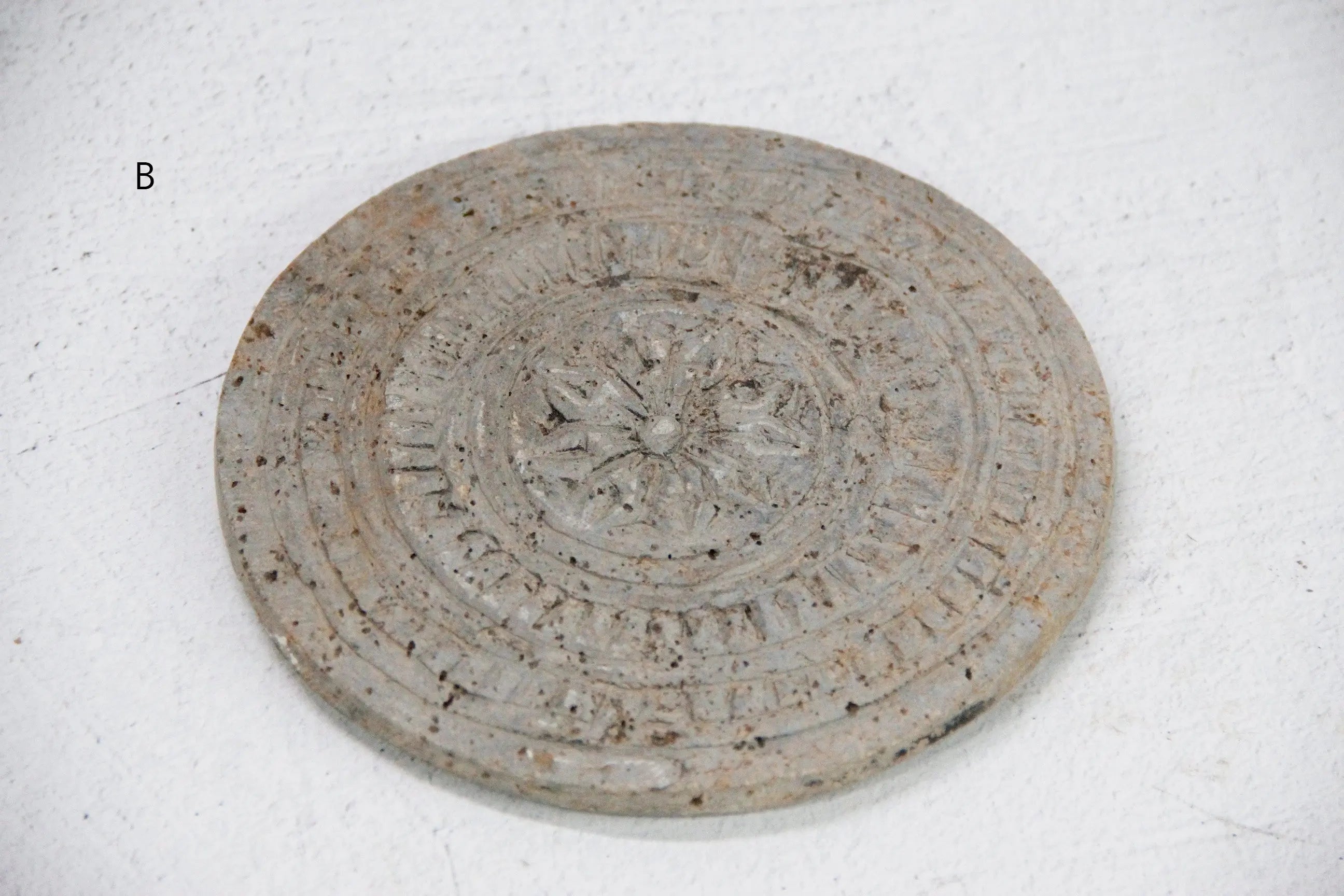 Stone Biscuit Mold | Vintage Soapstone Cookie Plate  Debra Hall Lifestyle
