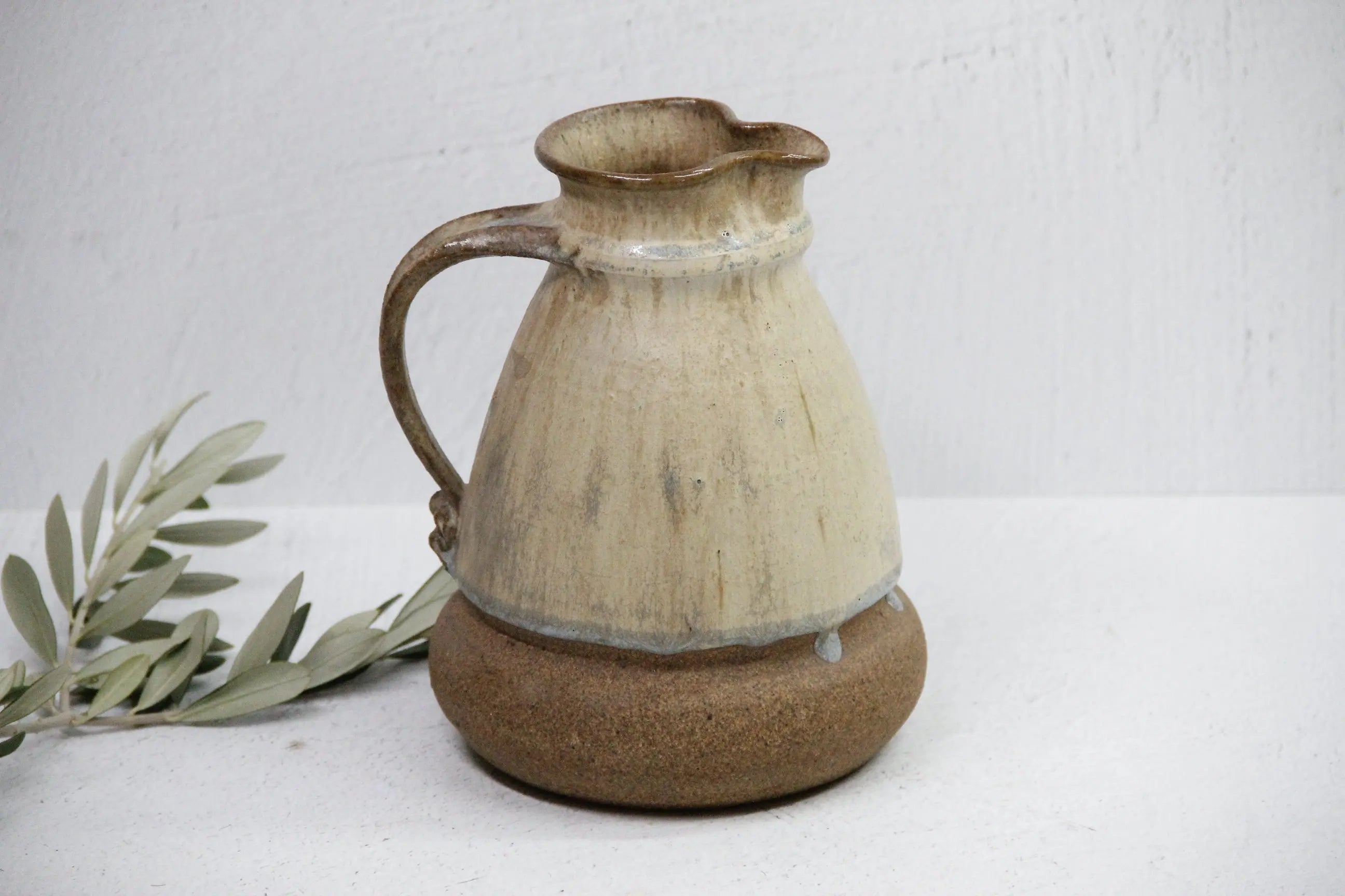 Studio Art Pottery Pitcher Vase | Vintage Decor-Signed  Debra Hall Lifestyle