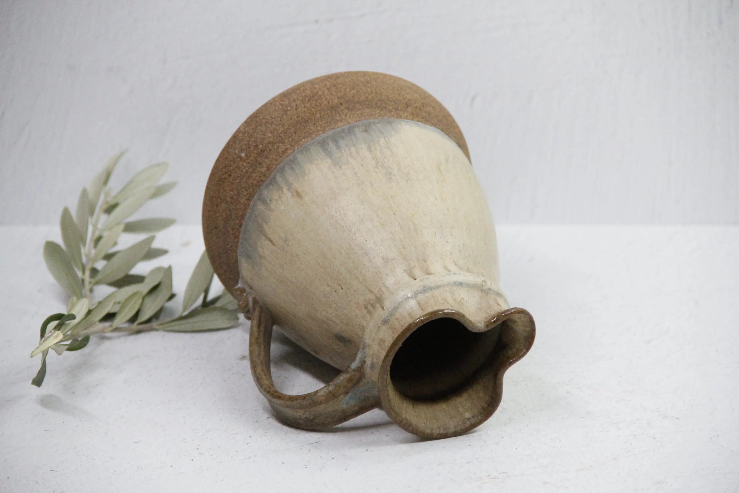 Studio Art Pottery Pitcher Vase | Vintage Decor-Signed  Debra Hall Lifestyle