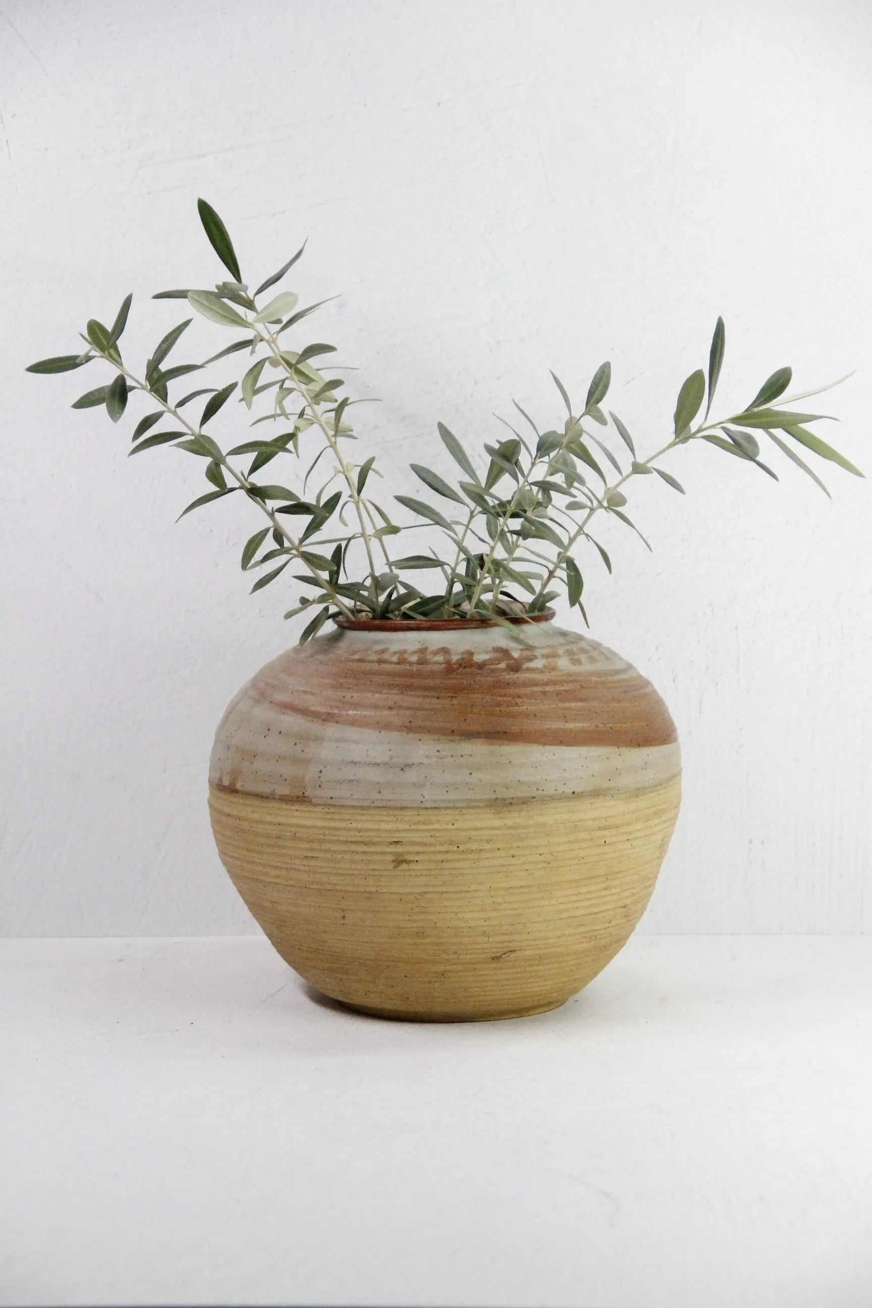 Studio Pottery Vase | Vintage Hand Thrown Vessel  Debra Hall Lifestyle