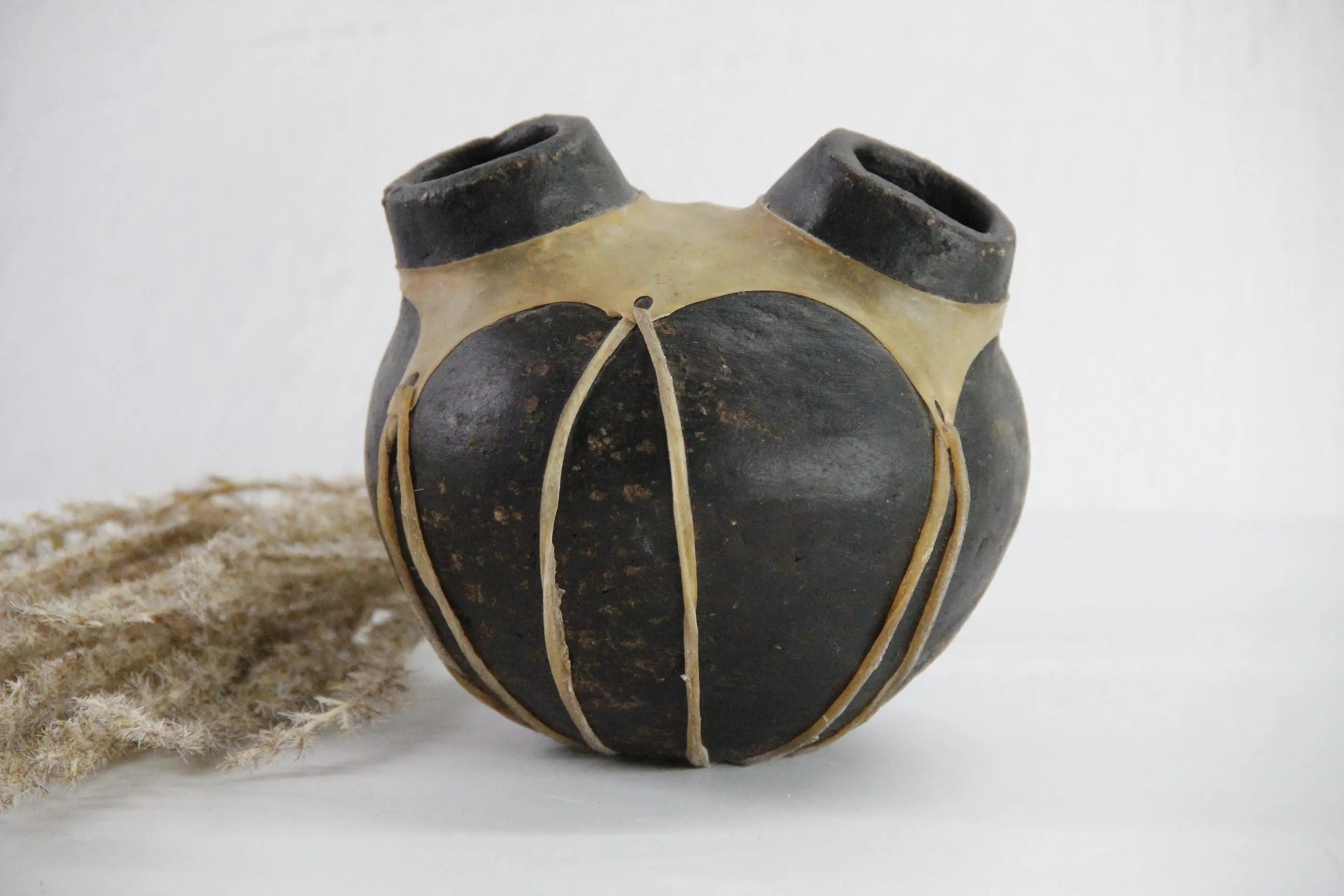 Tarahumara Pottery Olla  | Vintage Native Water Jug Clay Vessel  Debra Hall Lifestyle