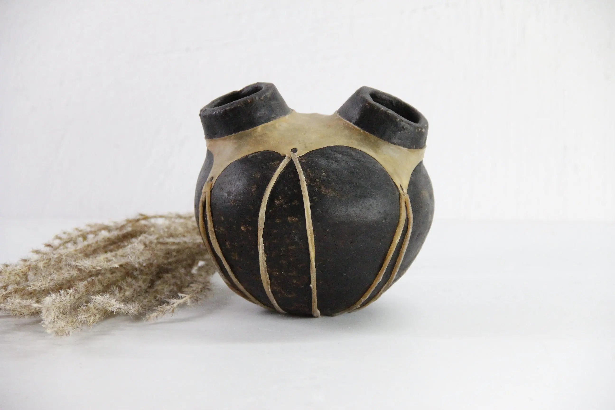 Tarahumara Pottery Olla  | Vintage Native Water Jug Clay Vessel  Debra Hall Lifestyle