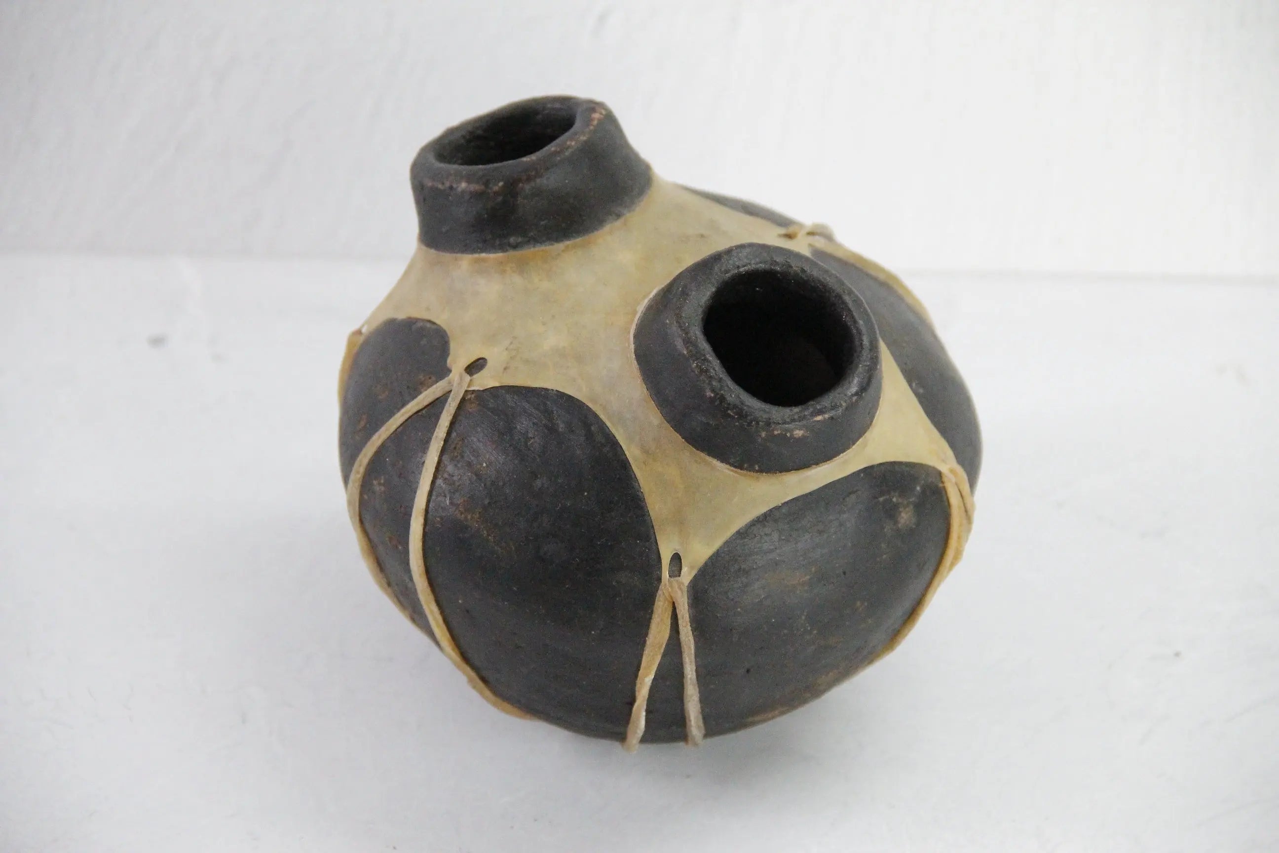 Tarahumara Pottery Olla  | Vintage Native Water Jug Clay Vessel  Debra Hall Lifestyle
