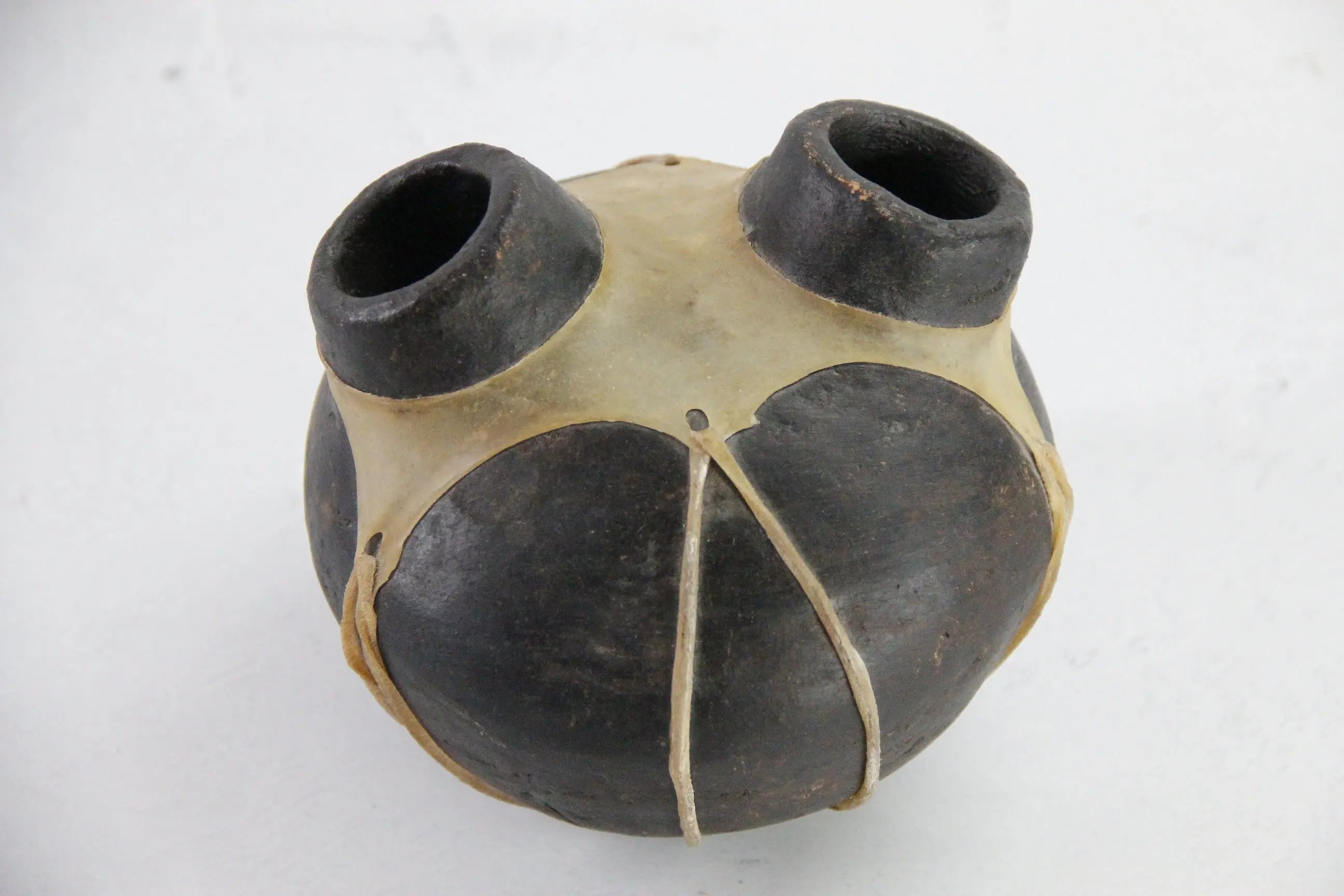 Tarahumara Pottery Olla  | Vintage Native Water Jug Clay Vessel  Debra Hall Lifestyle