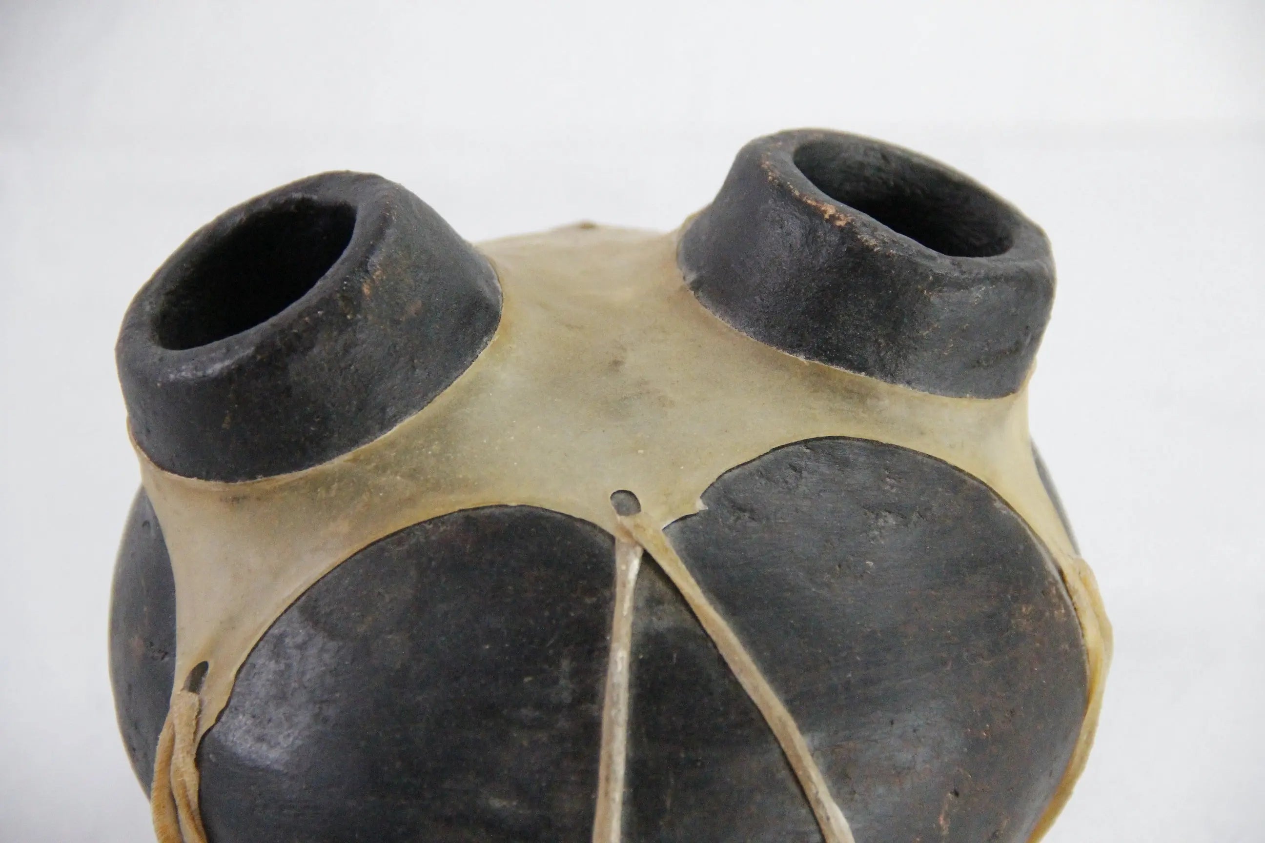 Tarahumara Pottery Olla  | Vintage Native Water Jug Clay Vessel  Debra Hall Lifestyle