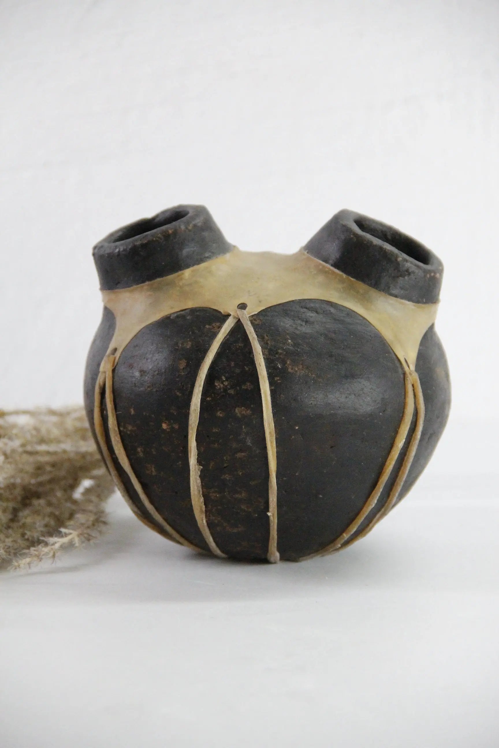 Tarahumara Pottery Olla  | Vintage Native Water Jug Clay Vessel  Debra Hall Lifestyle