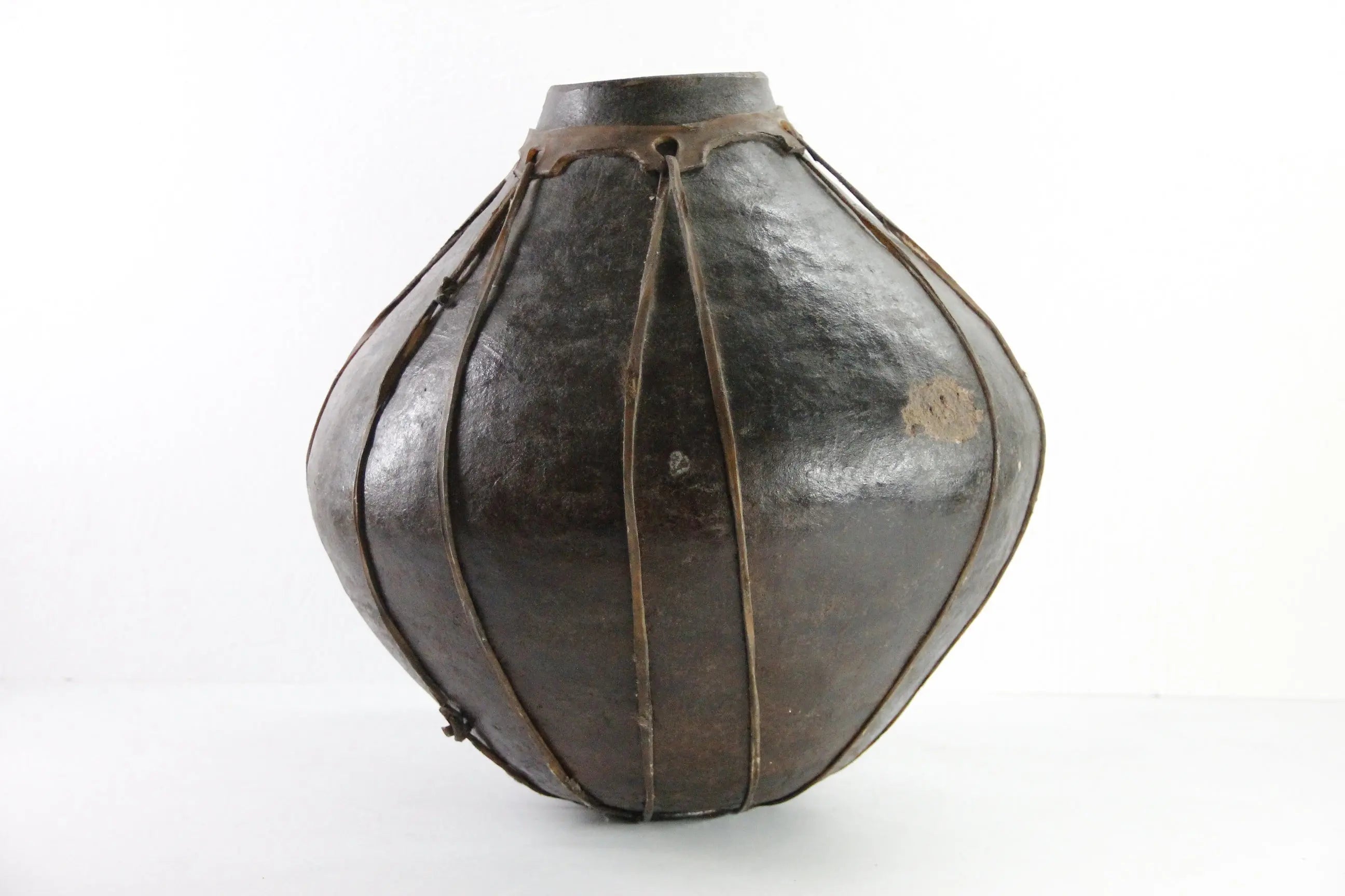 Tarahumara Pottery | Vintage Large Clay Olla Pot Vessel  Debra Hall Lifestyle
