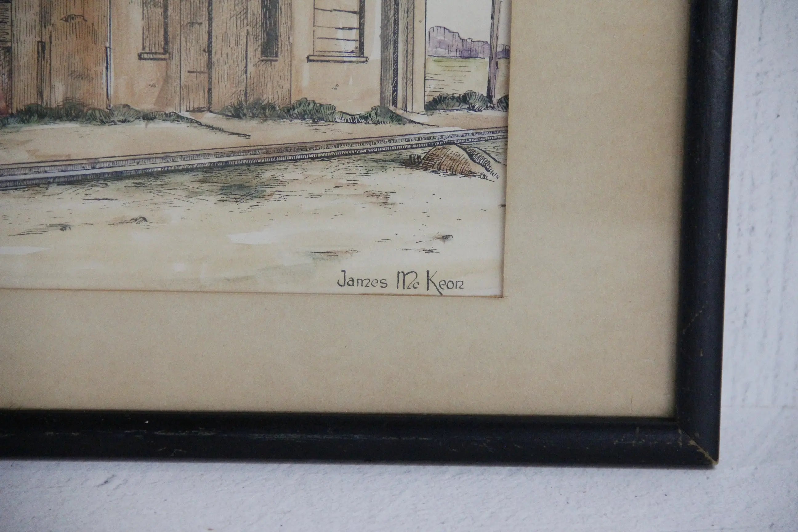 Train Station Water Color  Debra Hall Lifestyle