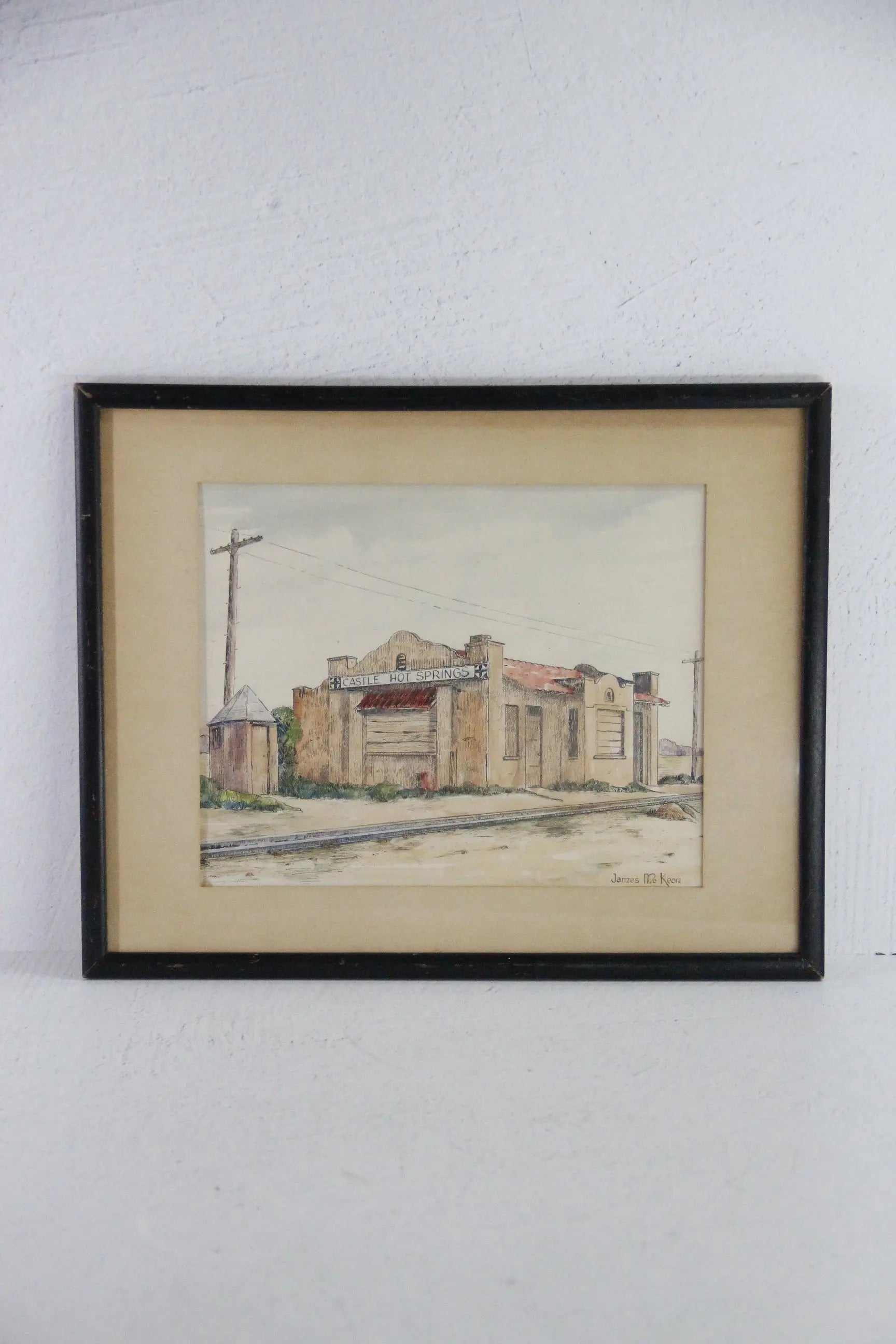 Train Station Water Color  Debra Hall Lifestyle