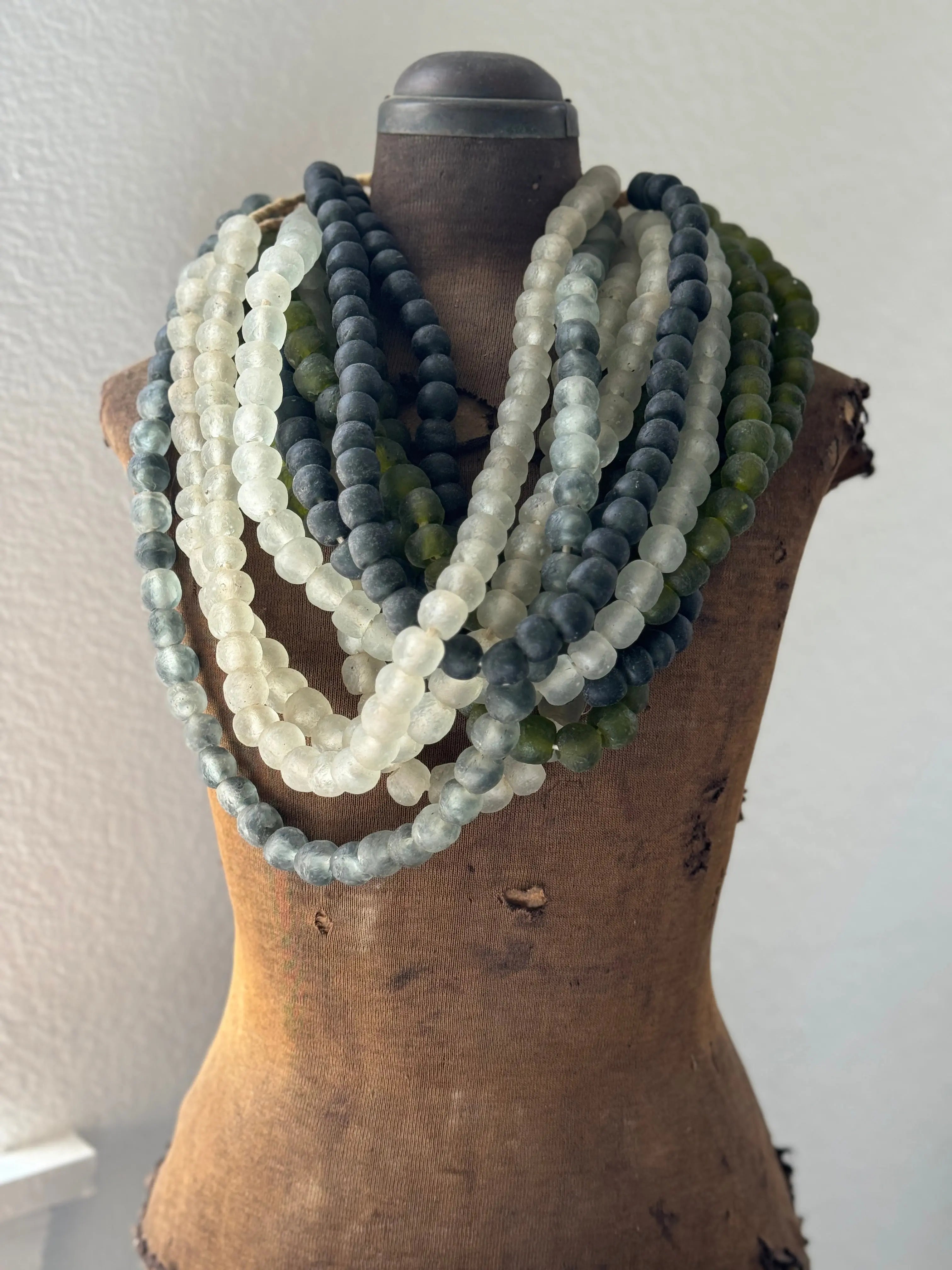 Vintage African Trade Beads | Black Glass  Debra Hall Lifestyle