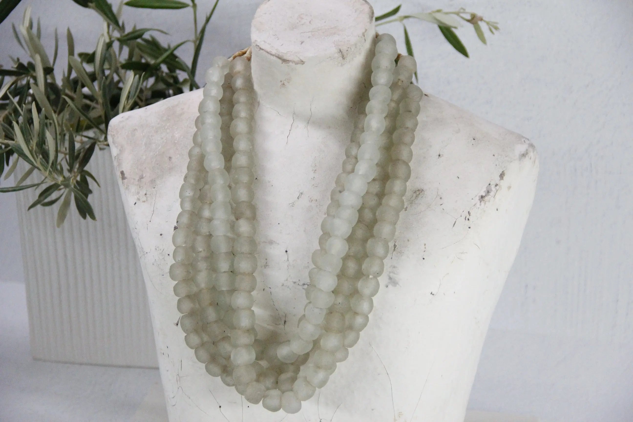 Vintage African Trade Beads | Glass-Clear Light  Debra Hall Lifestyle