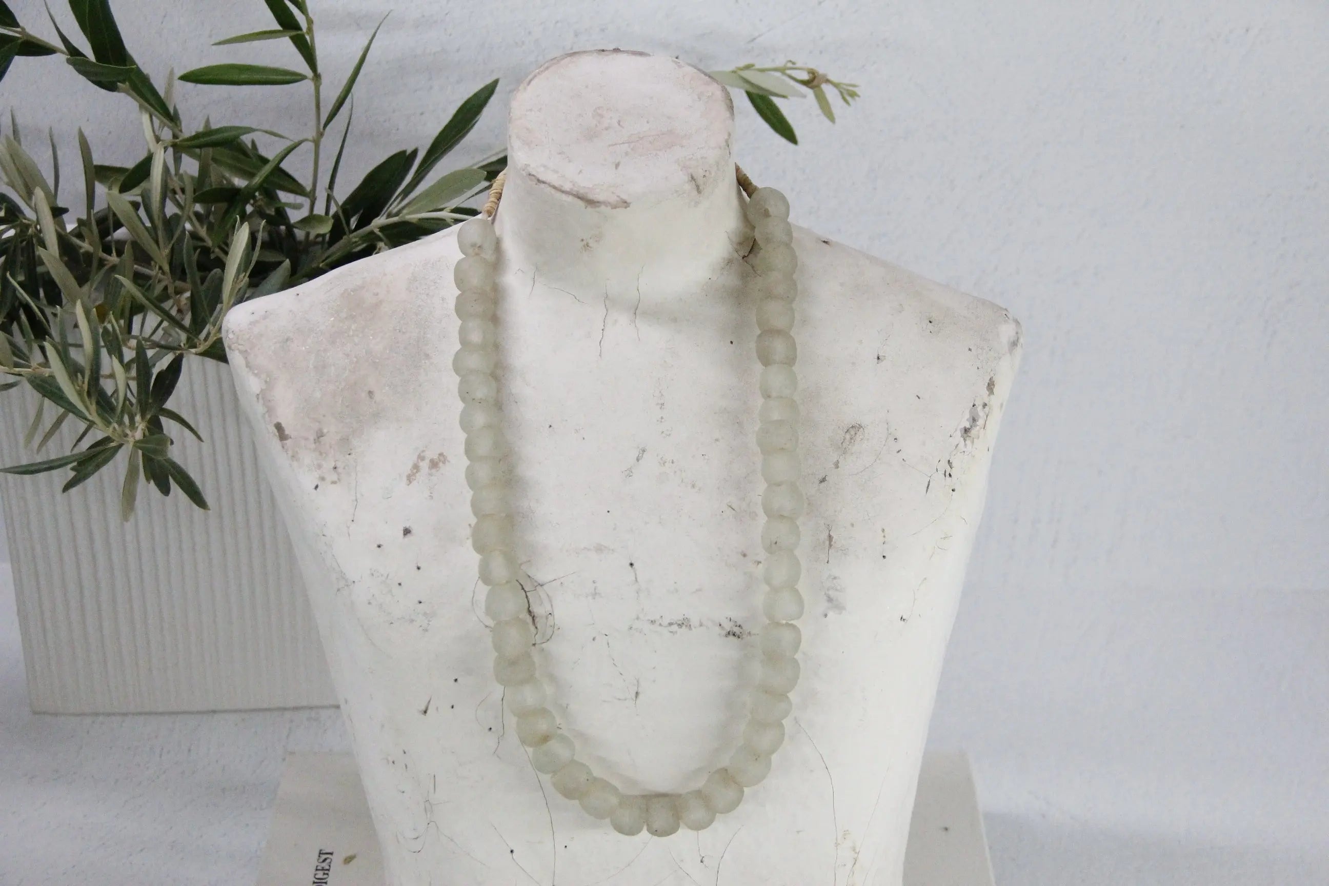 Vintage African Trade Beads | Glass-Clear Light  Debra Hall Lifestyle