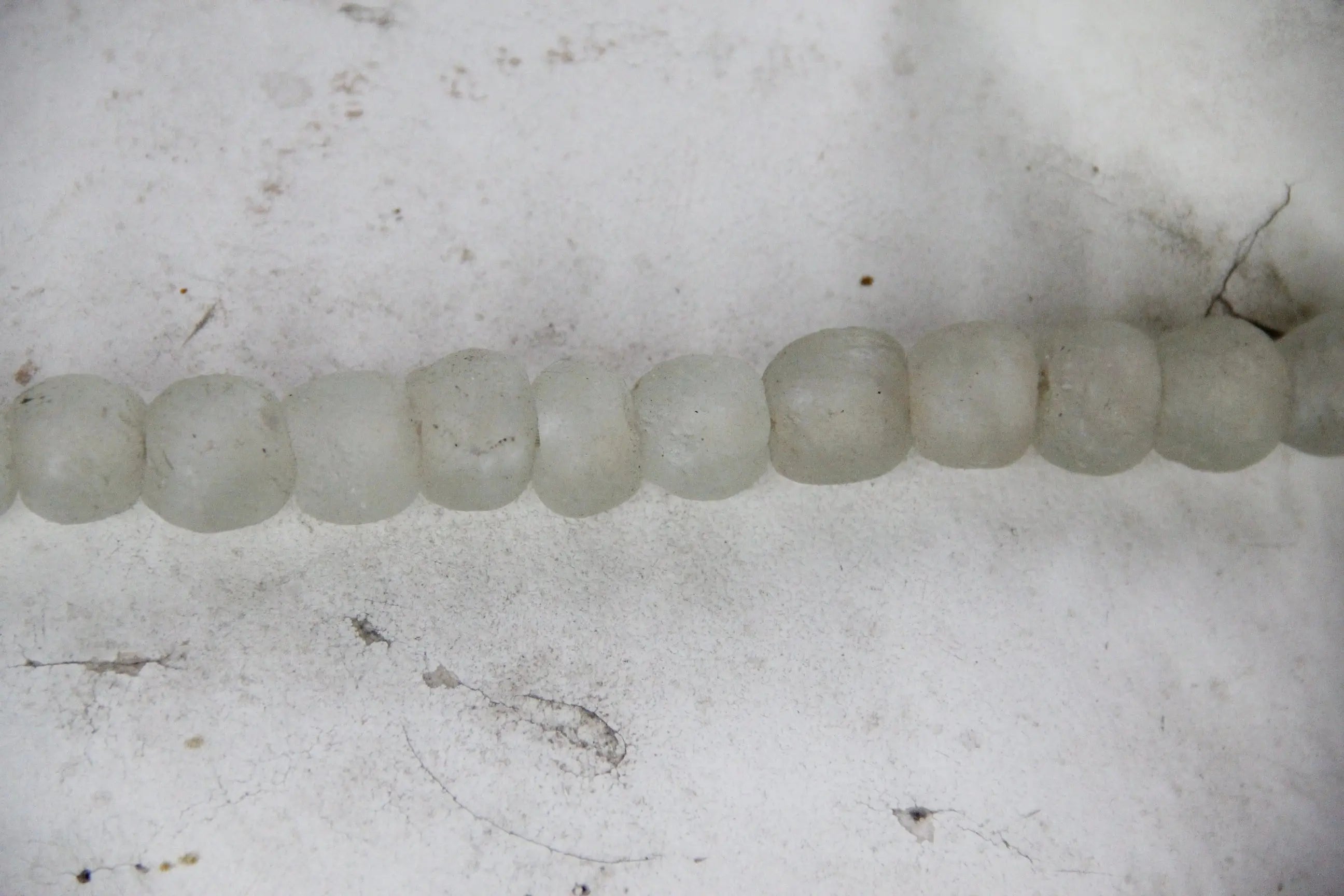 Vintage African Trade Beads | Glass-Clear Light  Debra Hall Lifestyle