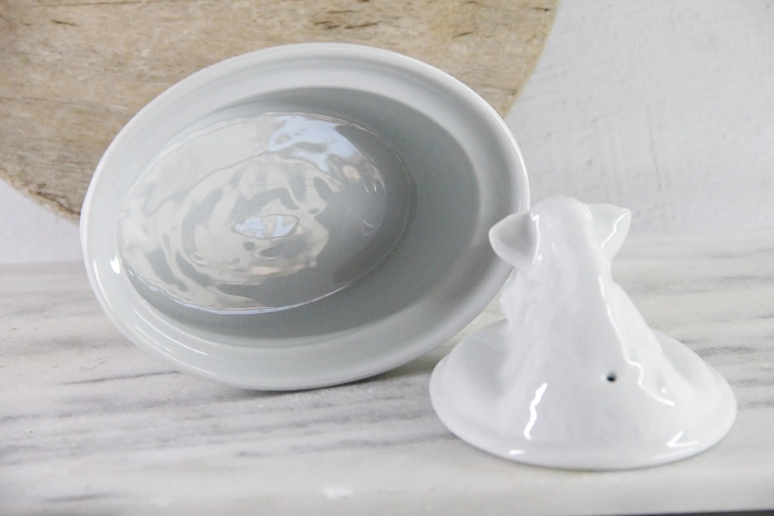 Vintage Apilco French Porcelain Boar Head Terrine