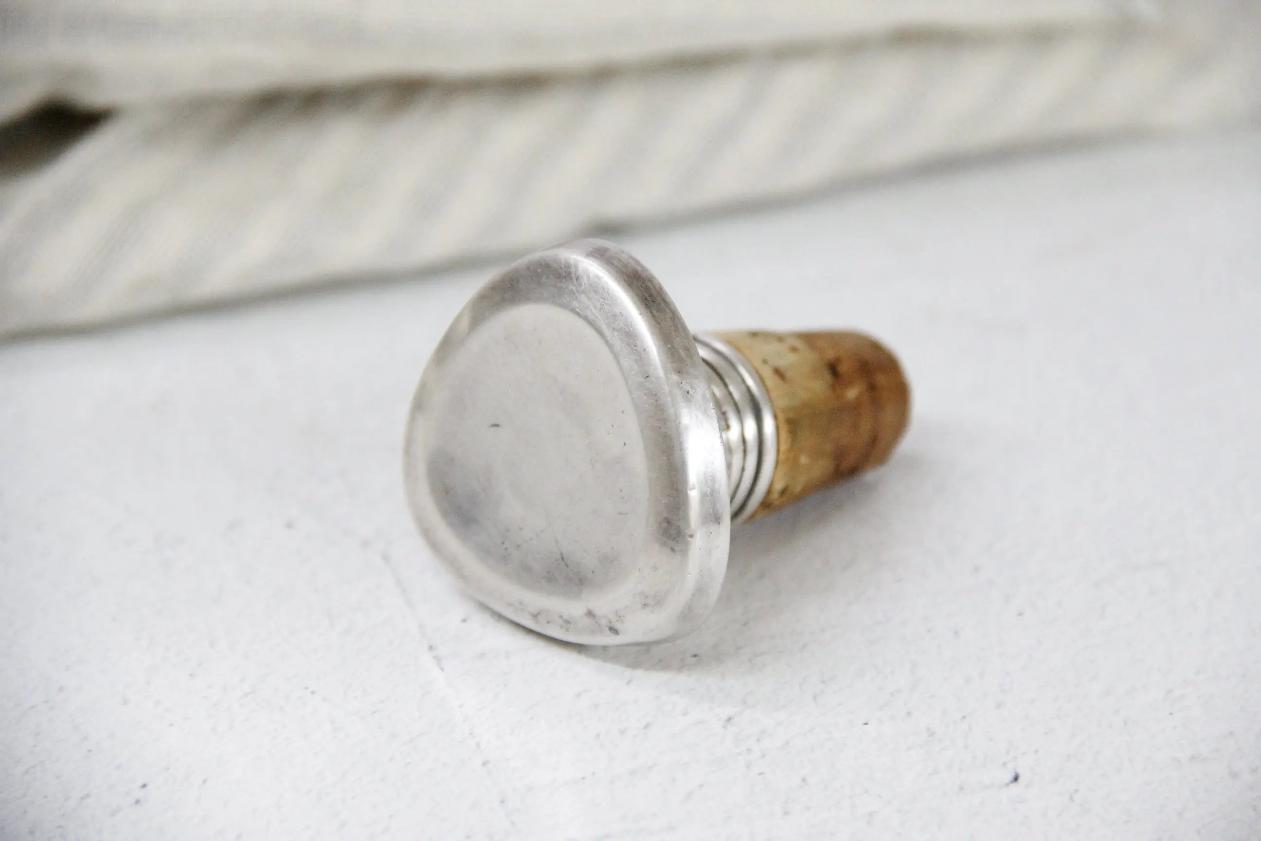 Vintage Bottle Pourer-Belgium 835 Stamped Silver Spout  Debra Hall Lifestyle