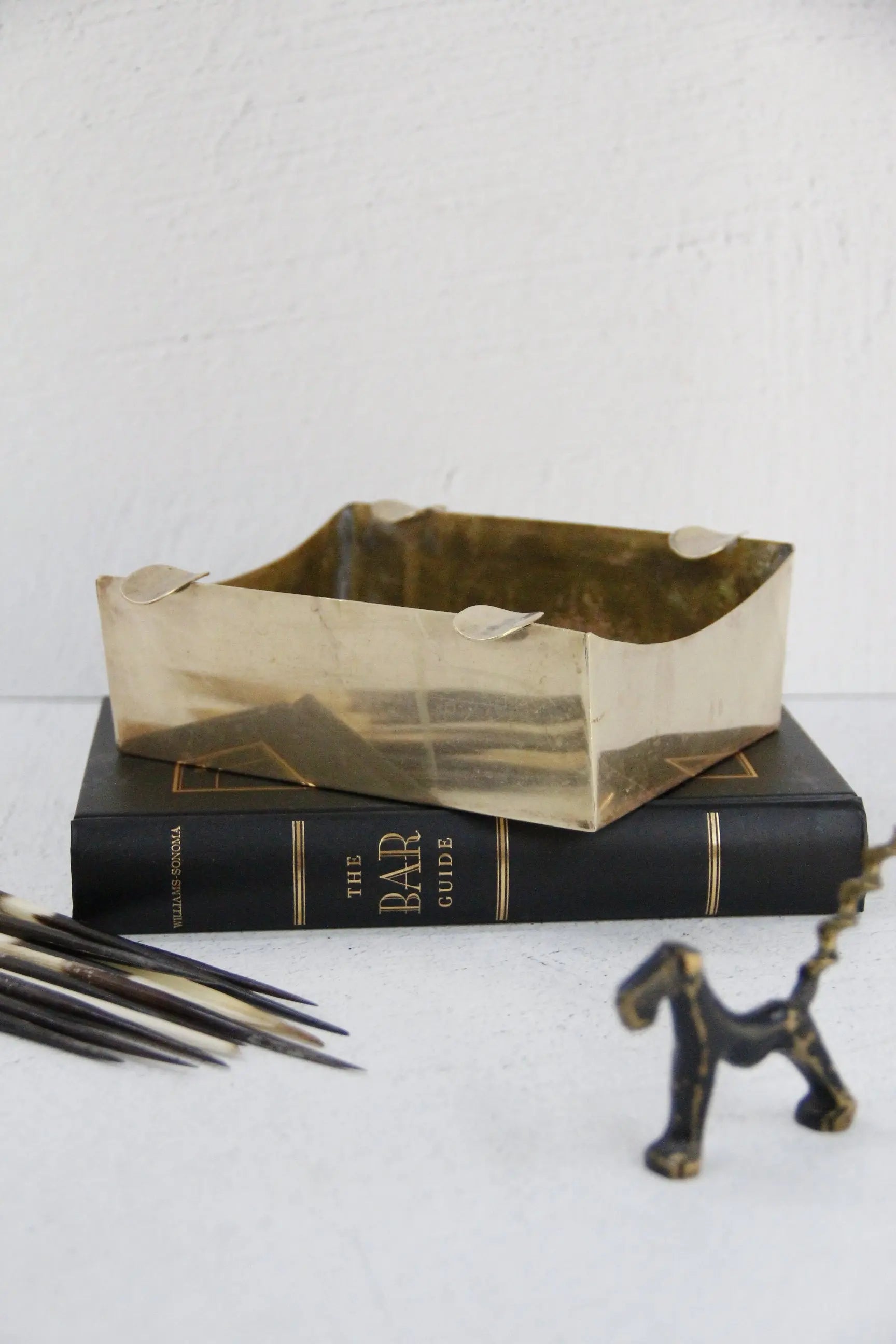 Vintage Brass Ashtray-Cigar | Hand-Made Spain-Large  Debra Hall Lifestyle
