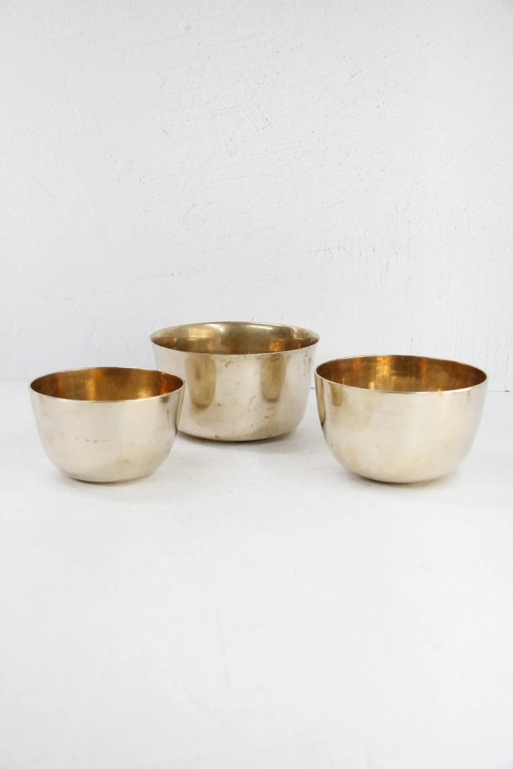 Vintage Brass Bowl | Assorted Sizes Heavy Solid Nesting  Debra Hall Lifestyle