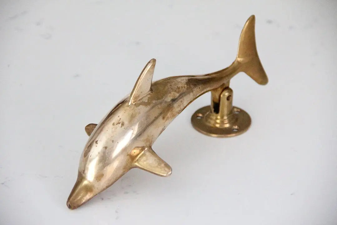 Vintage Brass Door Knocker | Dolphin  Debra Hall Lifestyle