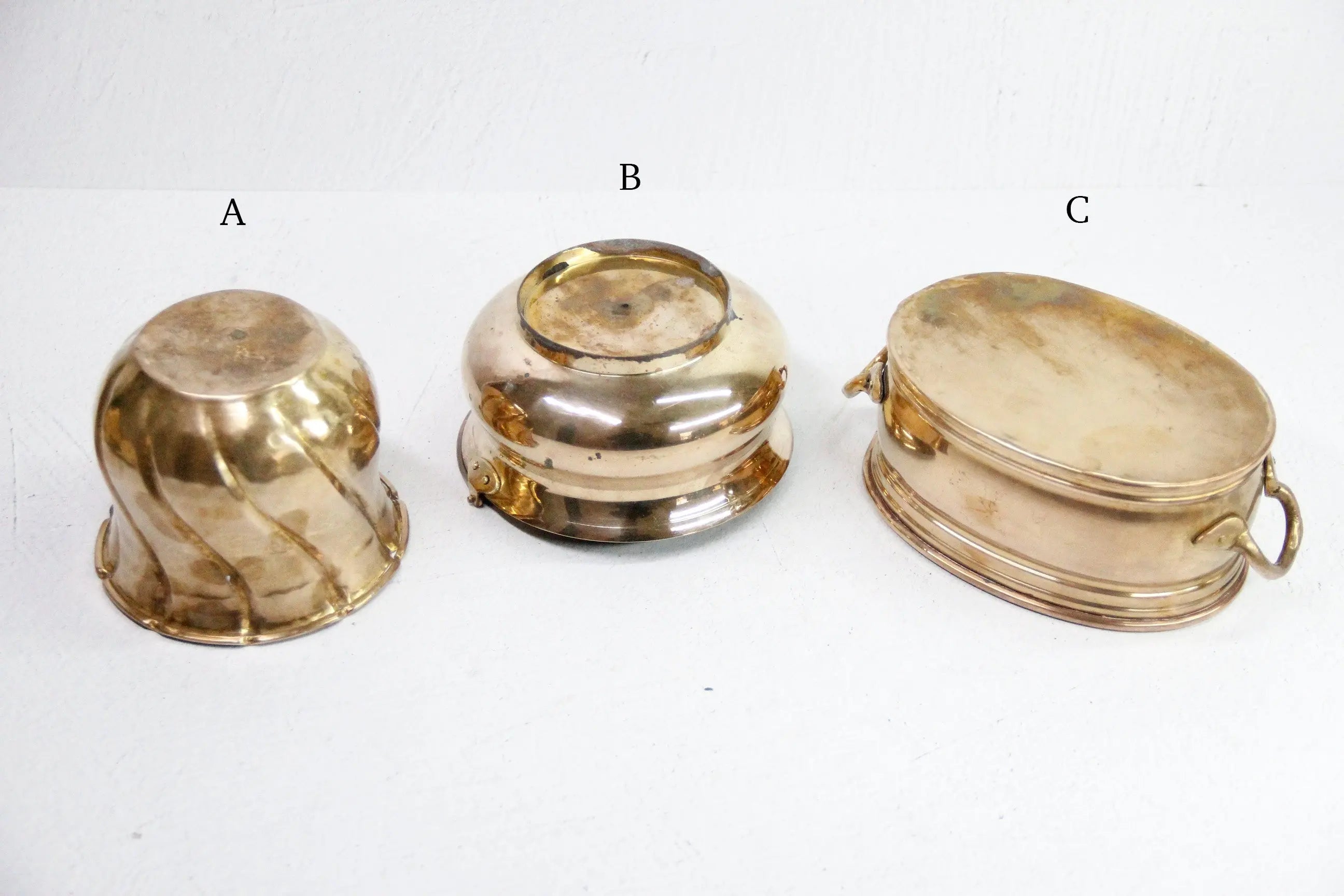 Vintage Brass Planter | Solid Brass Pot-Assorted  Debra Hall Lifestyle