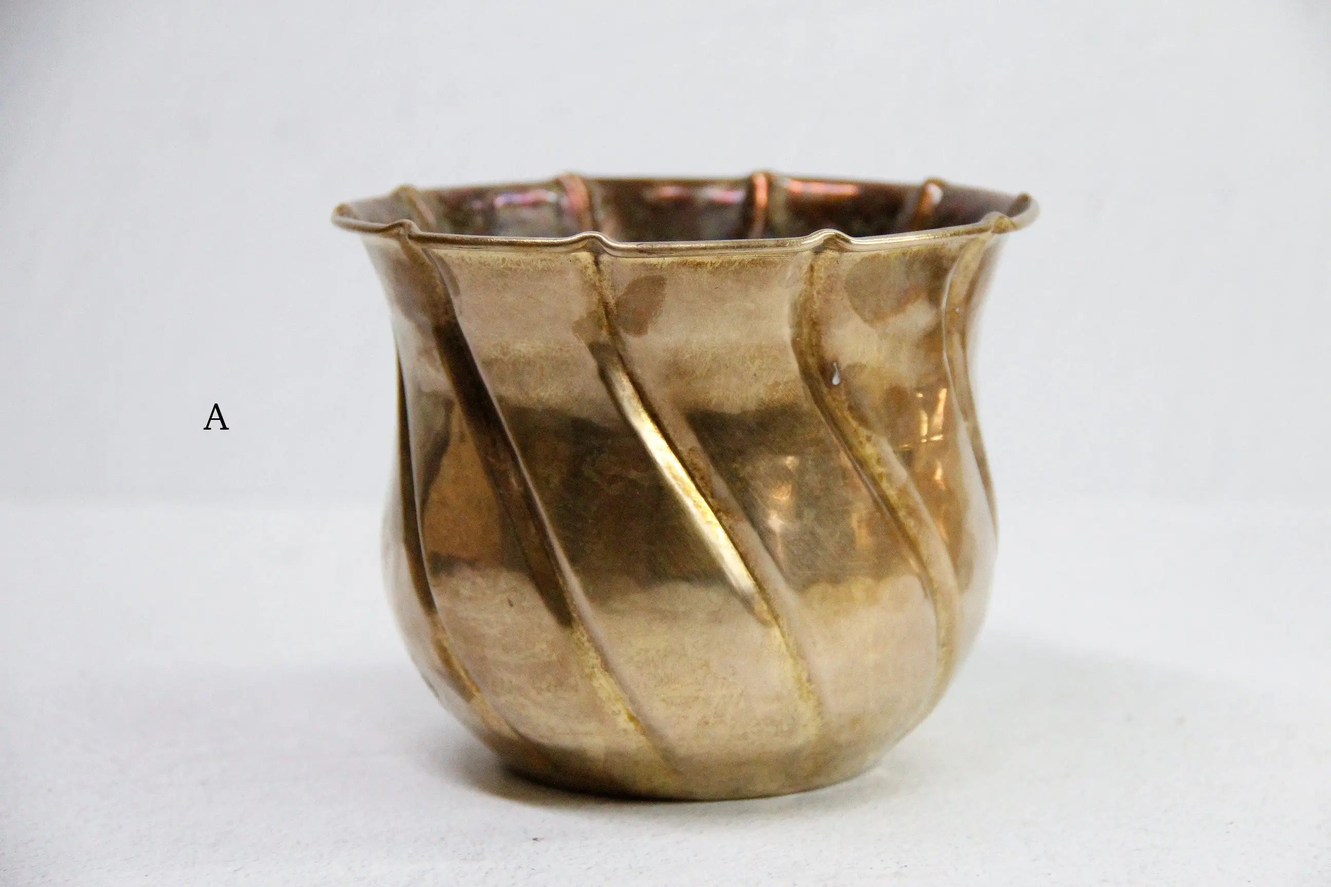 Vintage Brass Planter | Solid Brass Pot-Assorted  Debra Hall Lifestyle