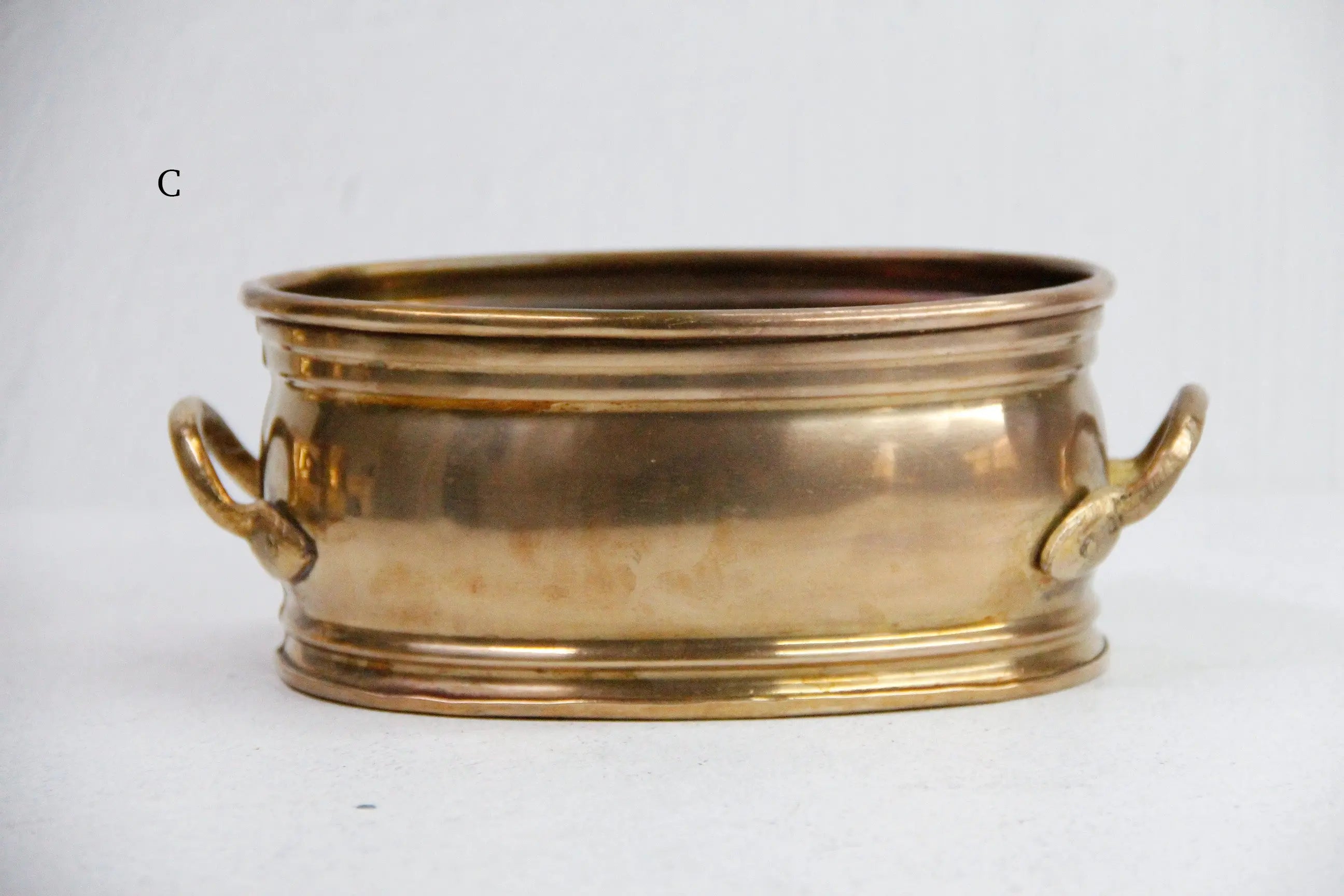Vintage Brass Planter | Solid Brass Pot-Assorted  Debra Hall Lifestyle